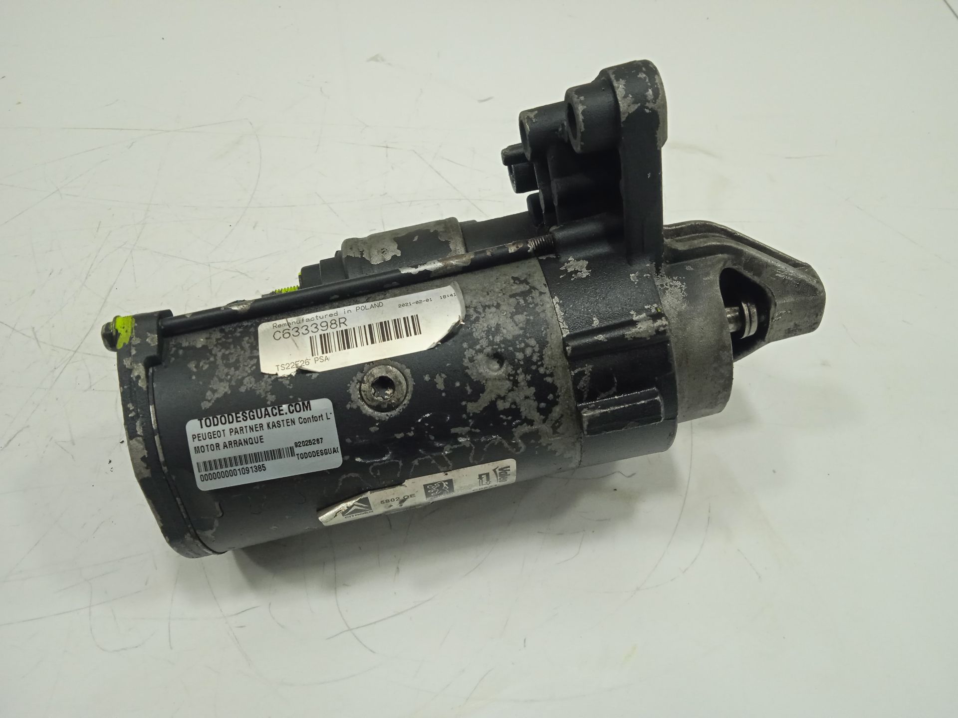 Motor arranque   no identificado