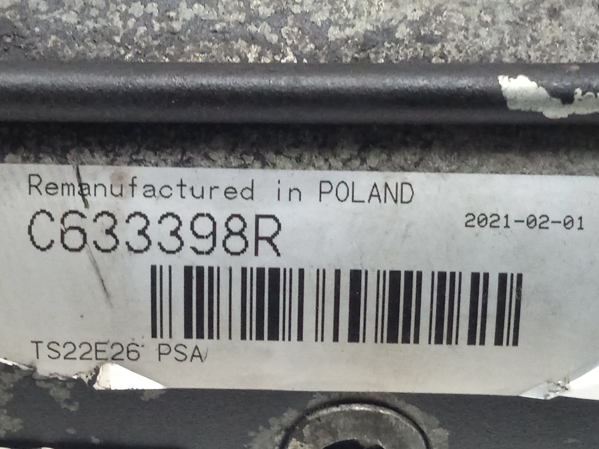 Motor arranque   no identificado