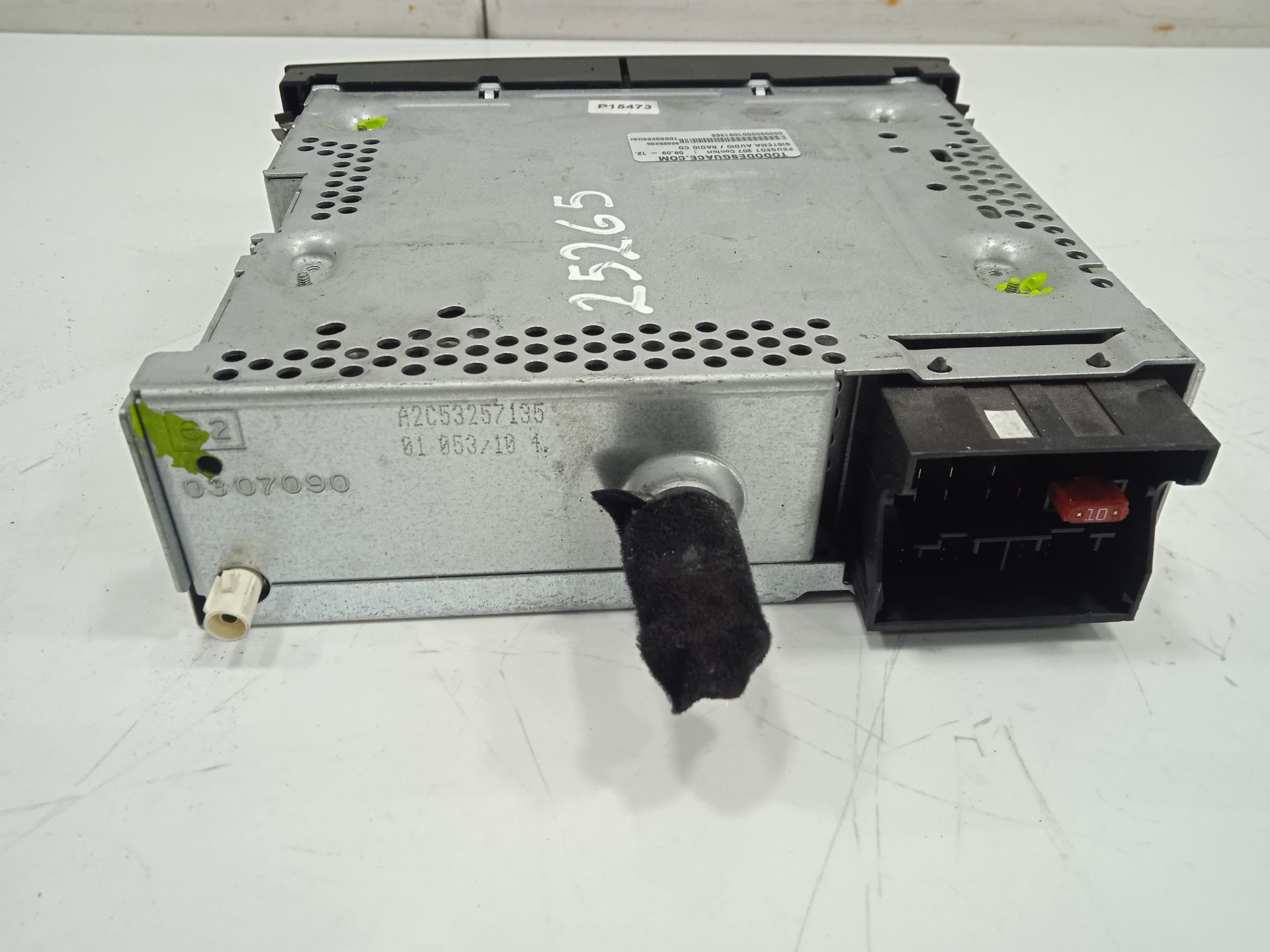 Sistema audio / radio cd peugeot 207 confort
