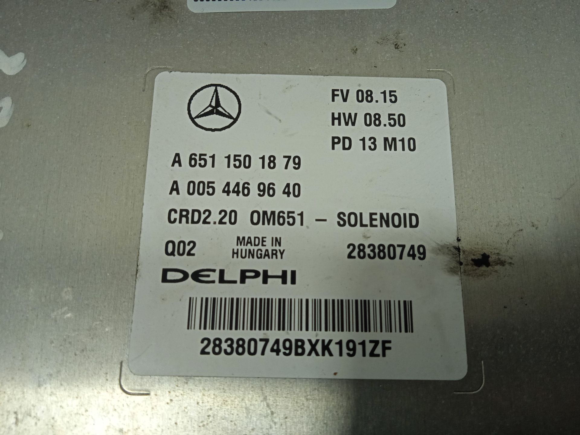 Centralita motor uce mercedes-benz vito basic-kombi (639) 