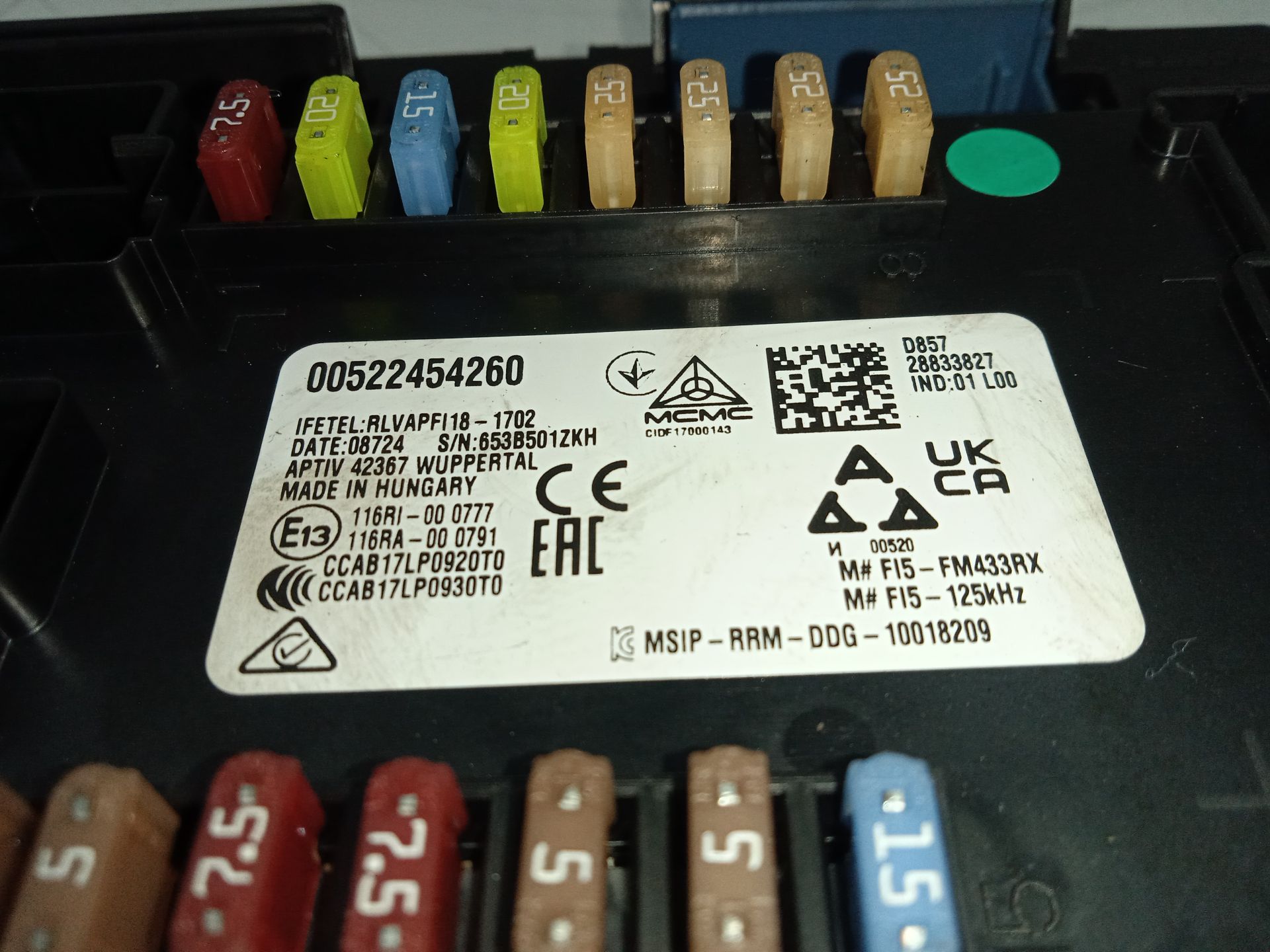 Caja reles / fusibles fiat ii tipo (357) hatchback city sport