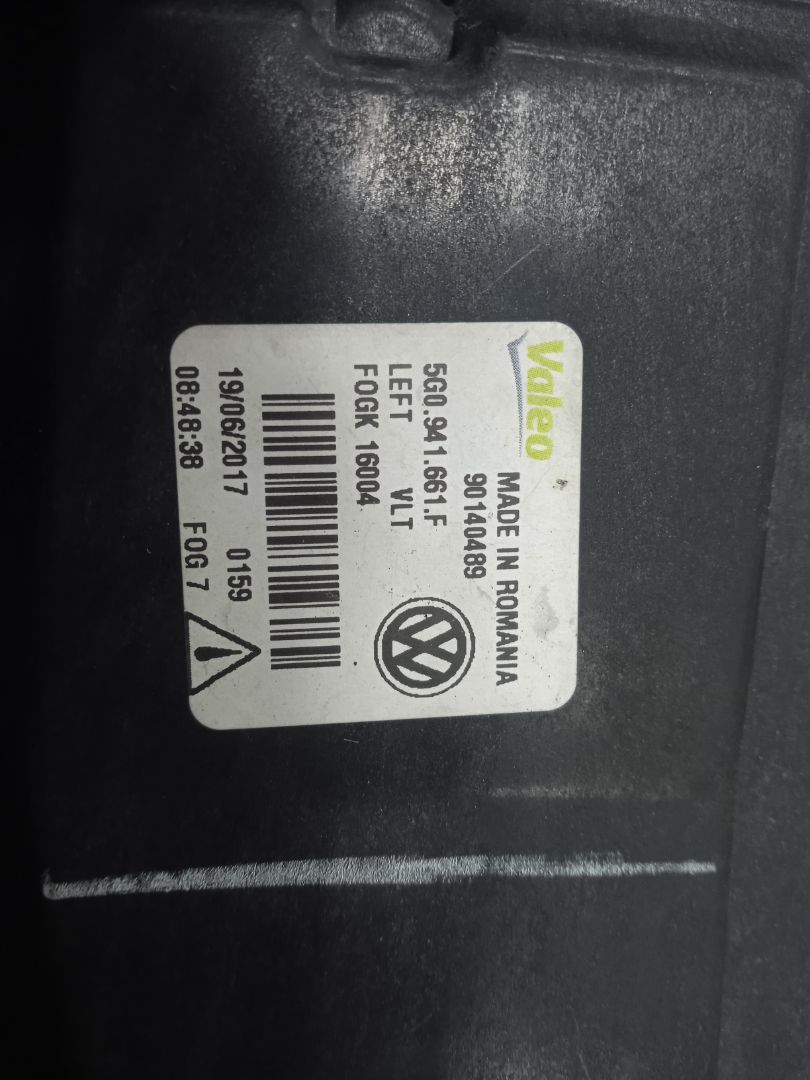 Faro antiniebla derecho volkswagen golf vii (5g1be1) gti bluemotion