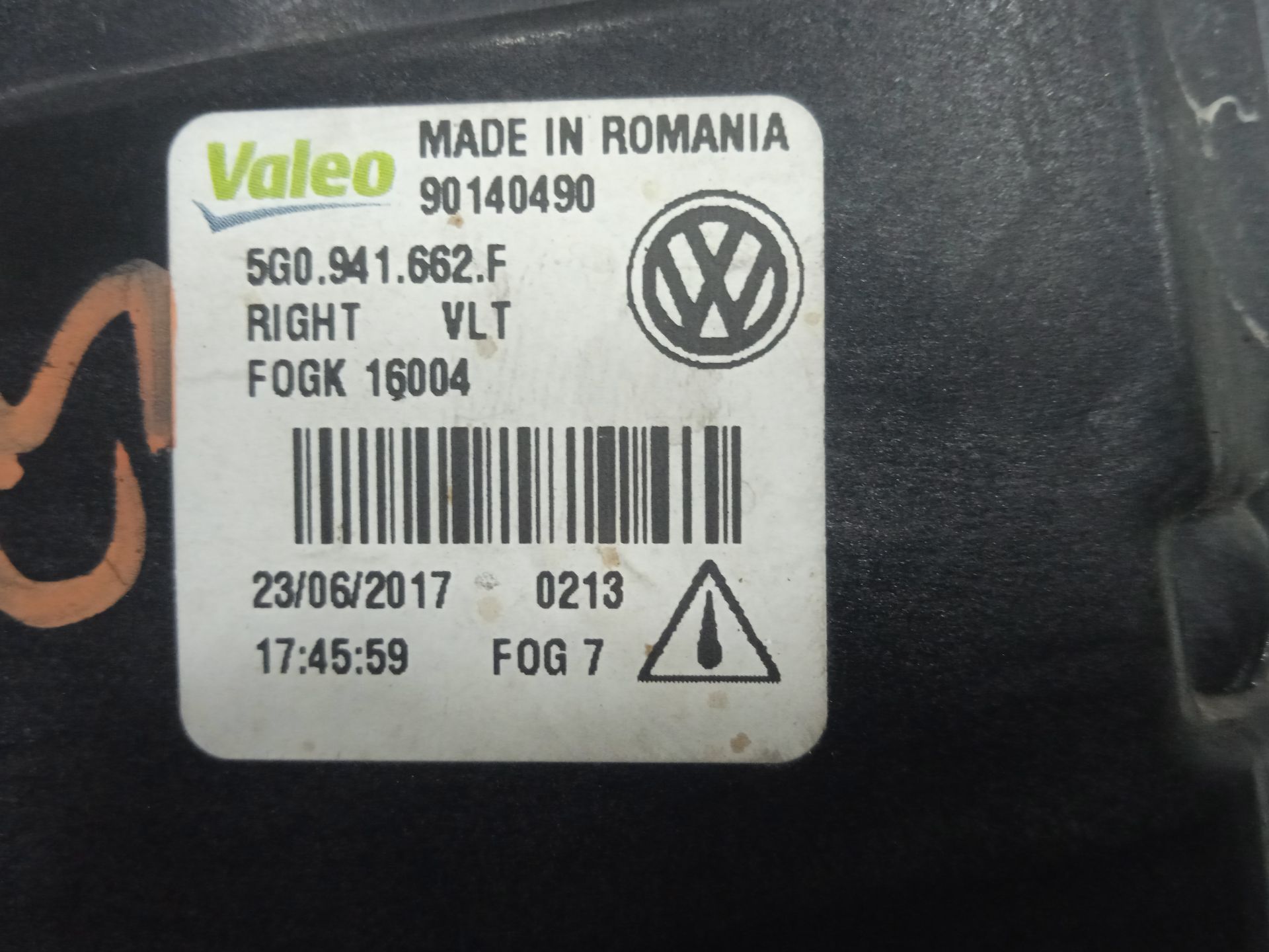 Faro antiniebla izquierdo volkswagen golf vii (5g1be1) gti bluemotion
