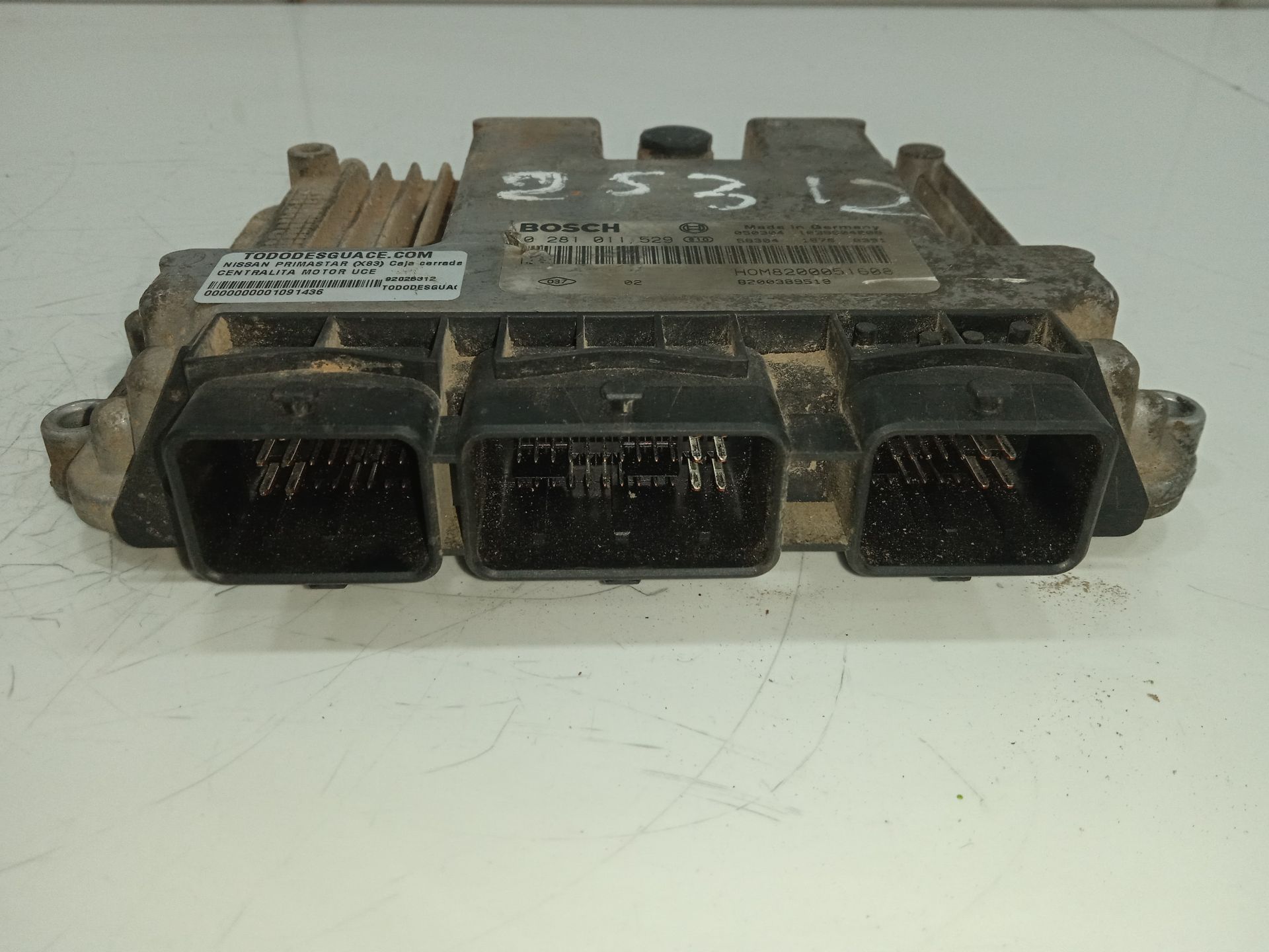 Centralita motor uce nissan primastar (x83) caja cerrada batalla corta 29