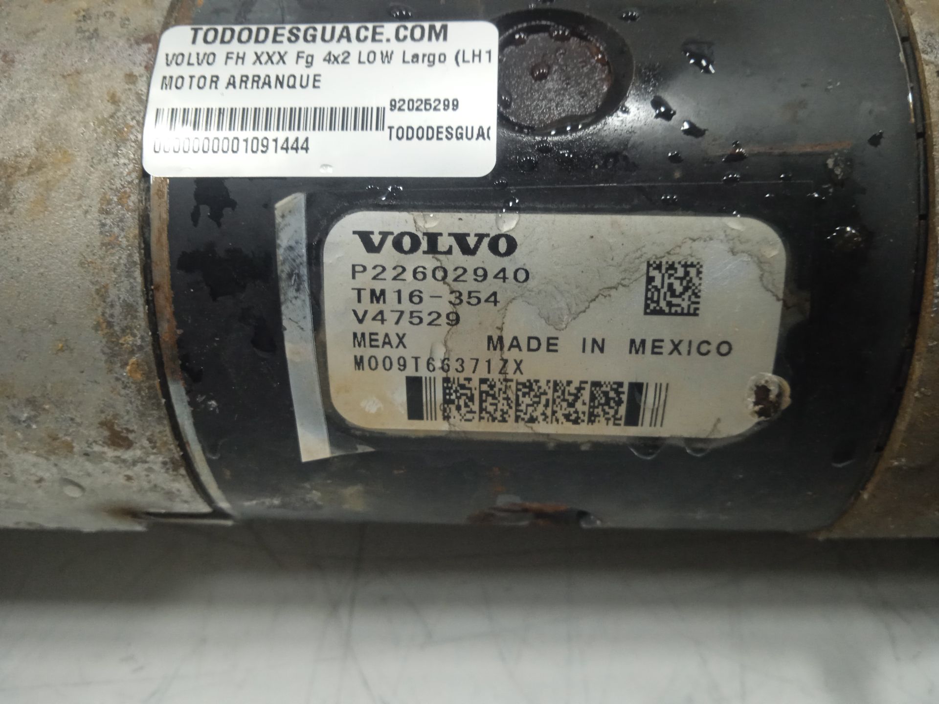 Motor arranque volvo fh fg 4x2 low largo (lh1 o l2h1)