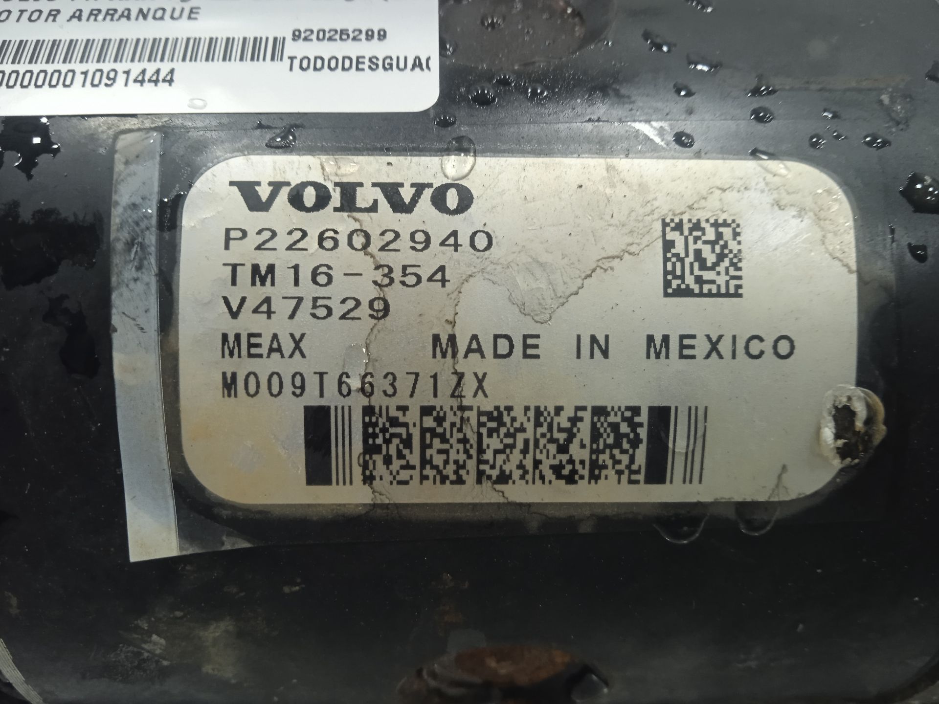 Motor arranque volvo fh fg 4x2 low largo (lh1 o l2h1)