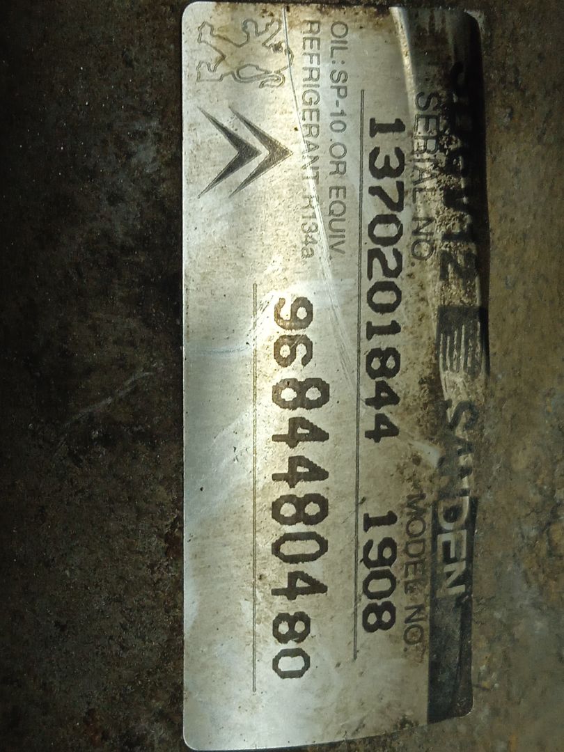 Compresor aire acondicionado   no identificado