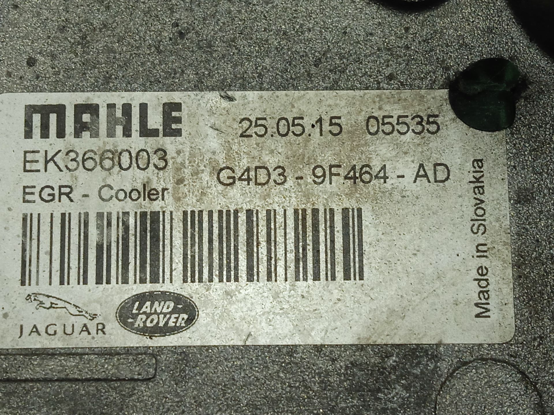 Enfriador egr jaguar xe portfolio