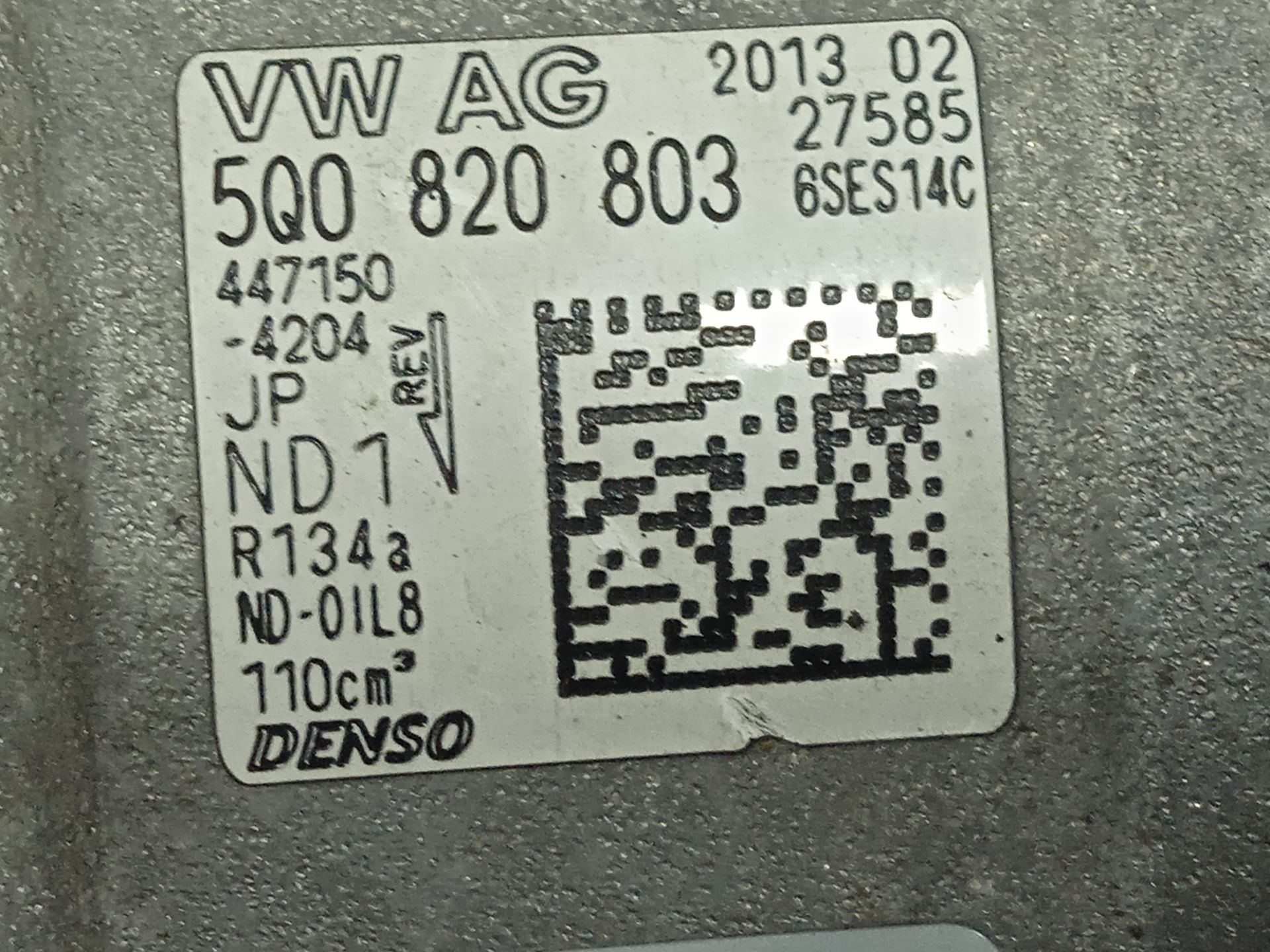 Compresor aire acondicionado volkswagen golf vii (5g1be1) gti bluemotion