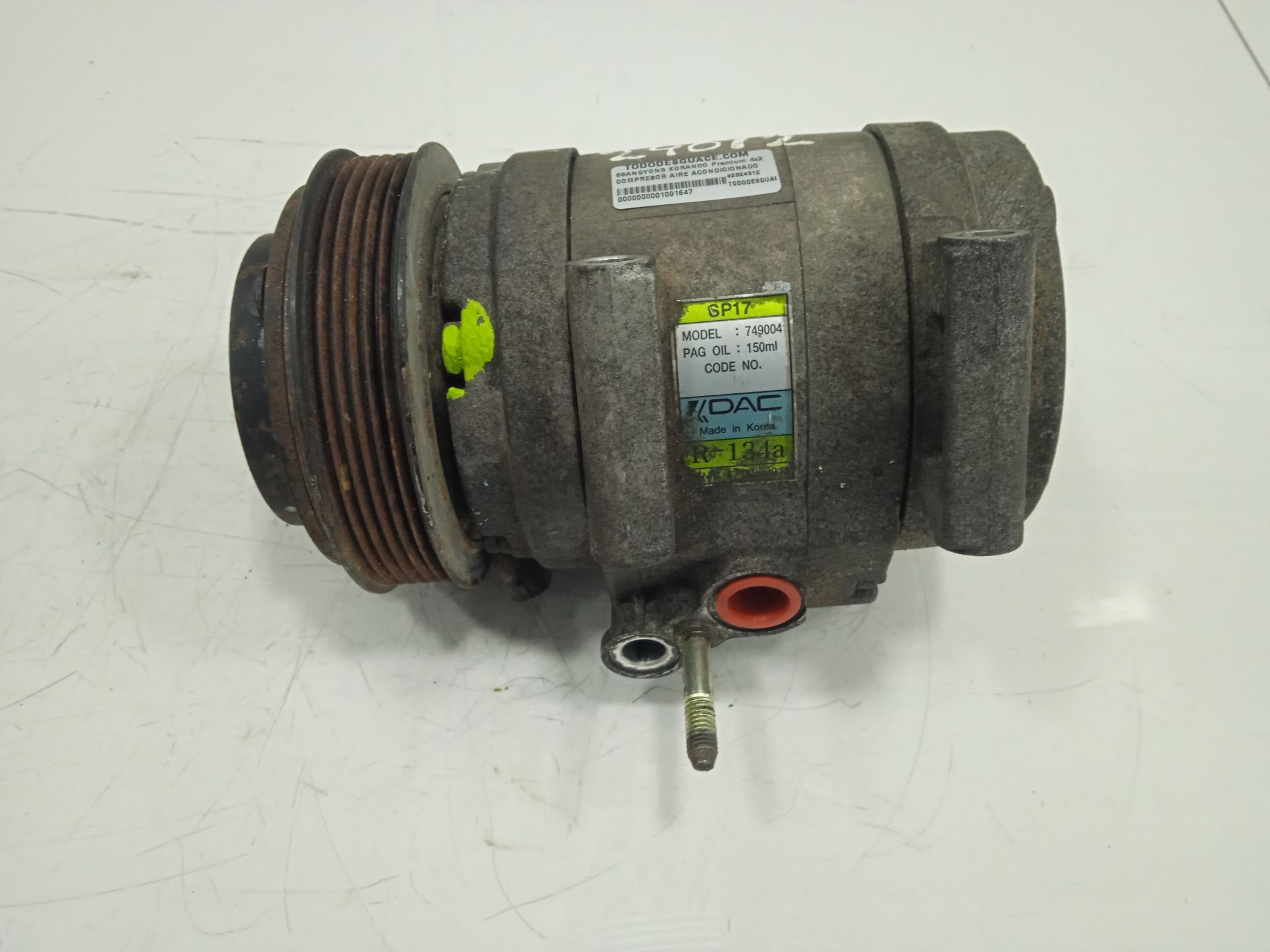 Compresor aire acondicionado ssangyong korando premium 4x2