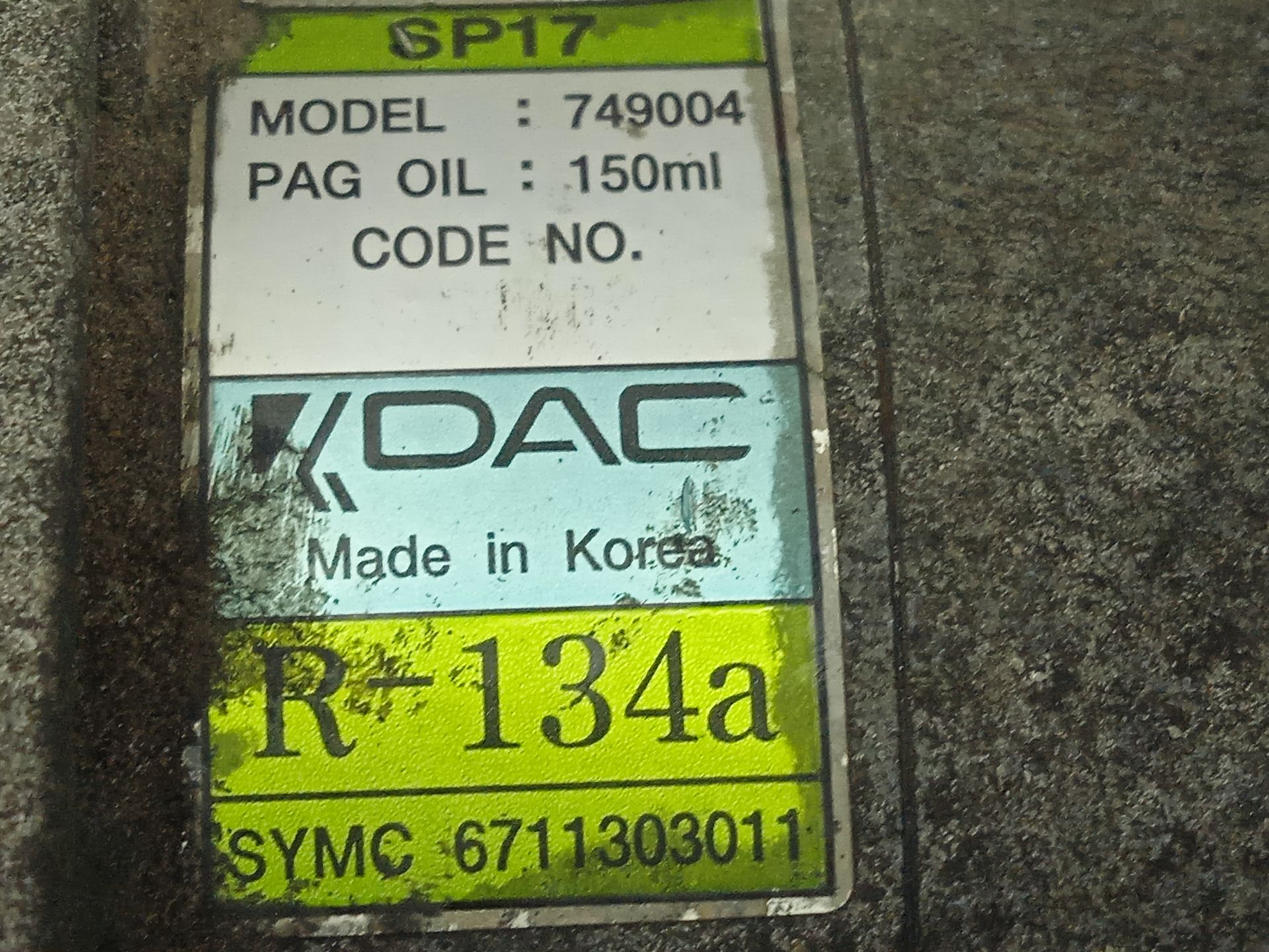 Compresor aire acondicionado ssangyong korando premium 4x2