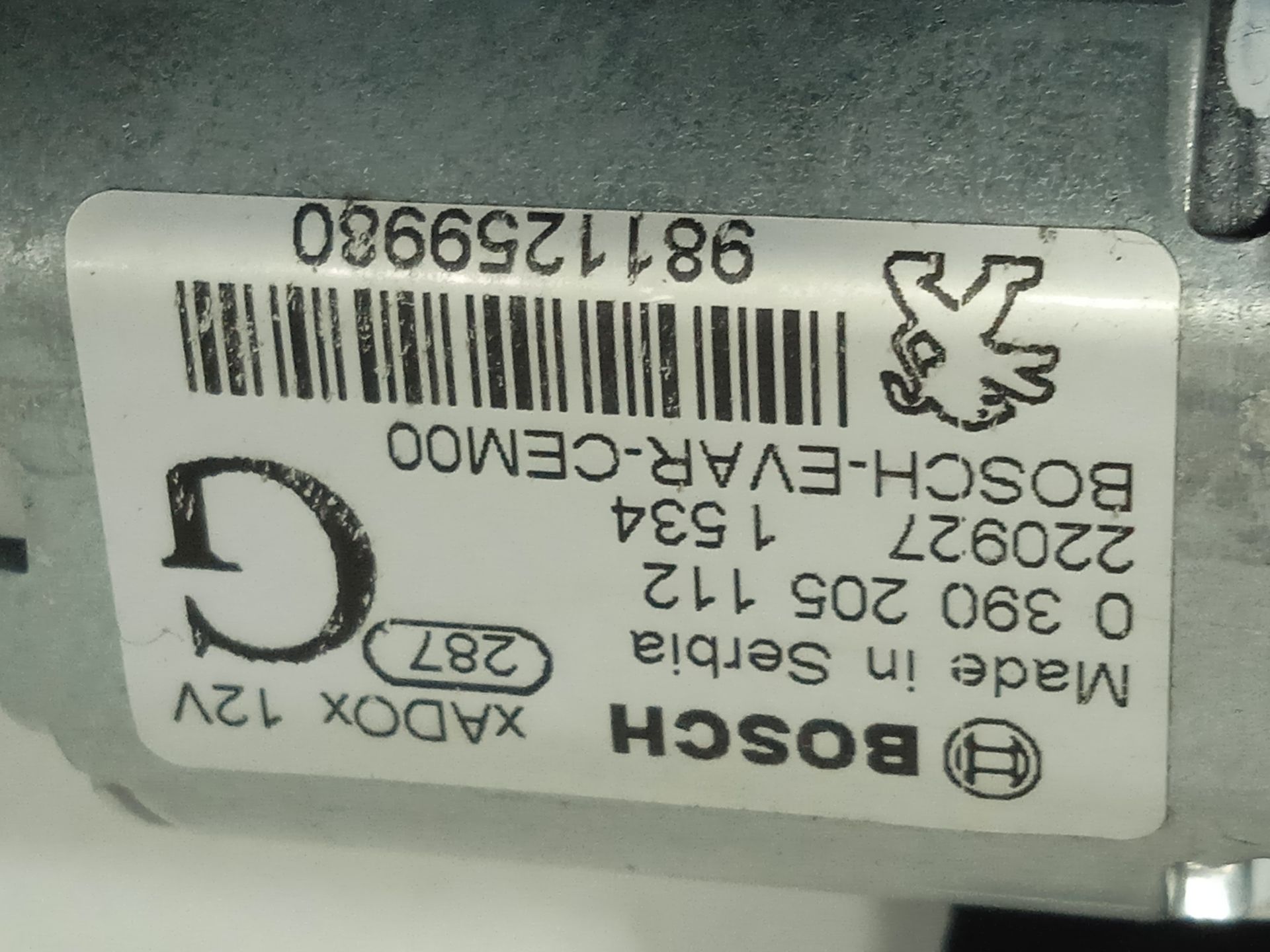 Motor limpia trasero citroen c3 