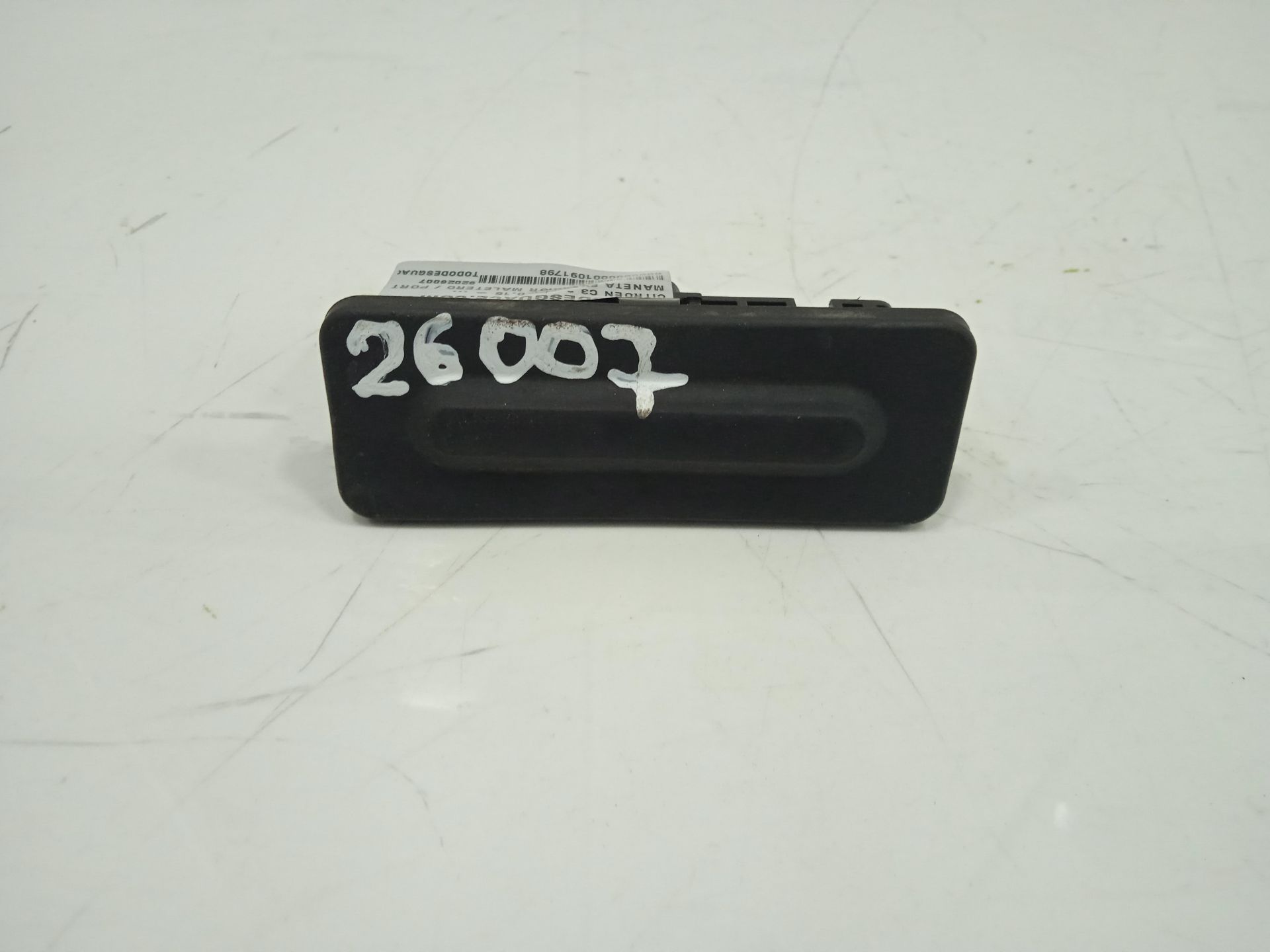 Maneta exterior maletero / porton citroen c3 