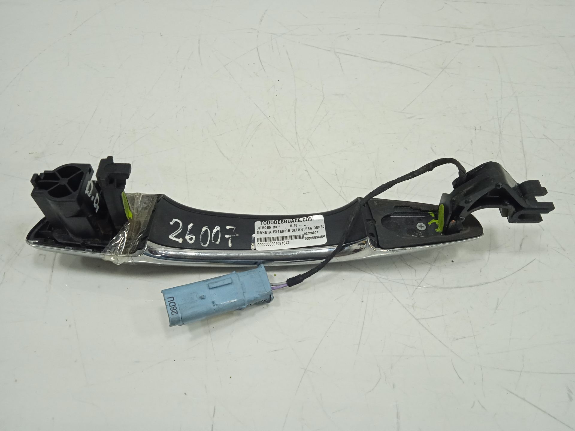Maneta exterior delantera derecha citroen c3 