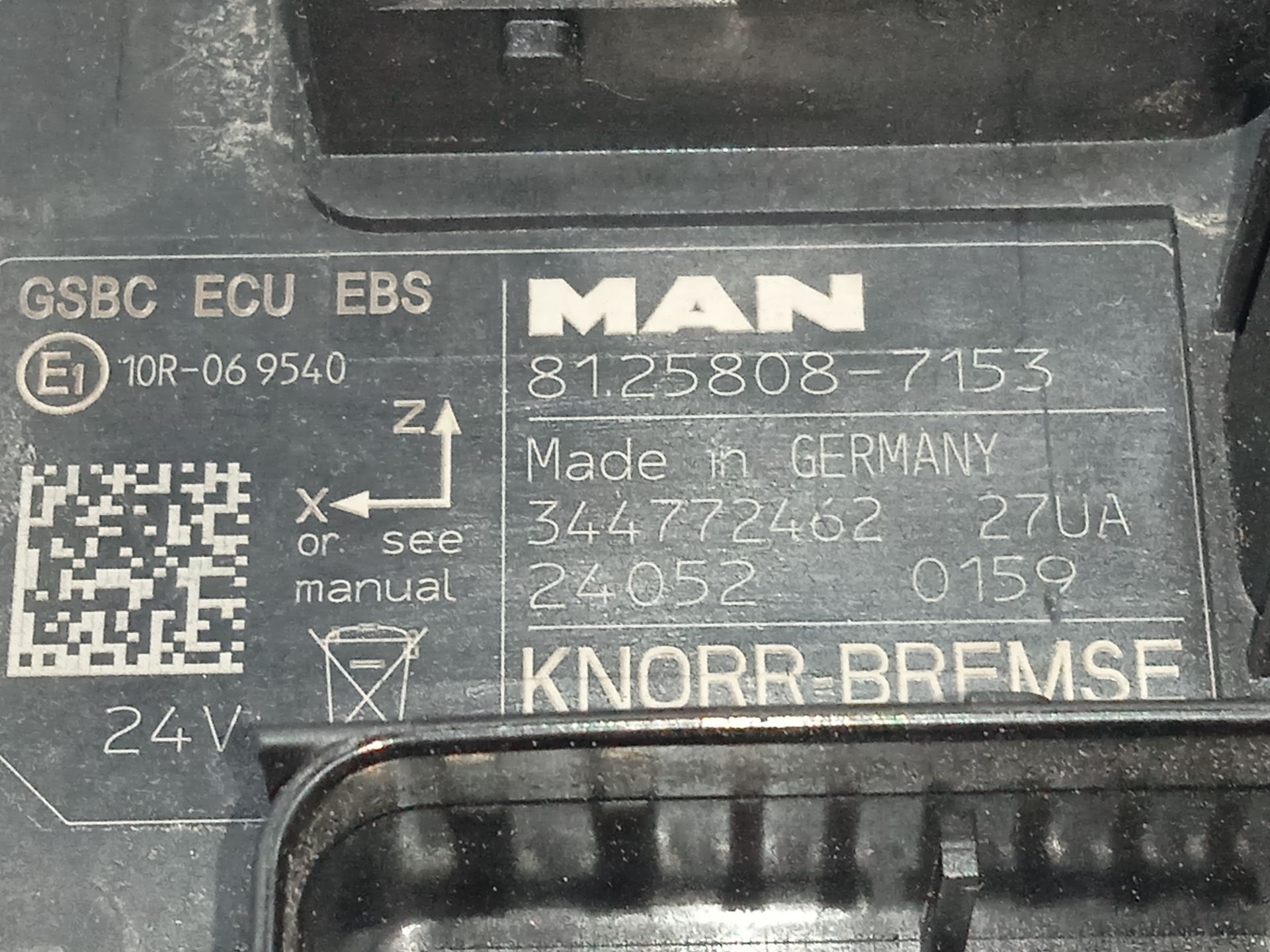 Unidad de control man tgx 33.xxx (2007) fg    6x4   bl xl