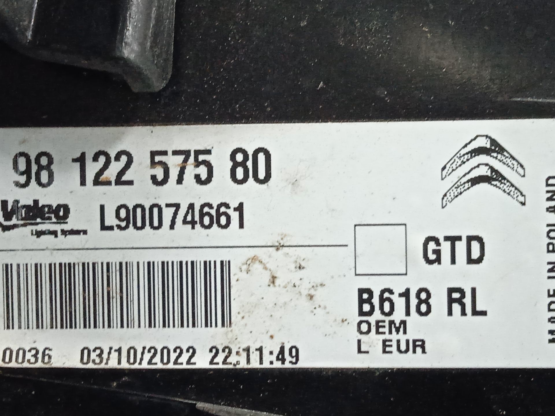 Piloto trasero izquierdo citroen c3 