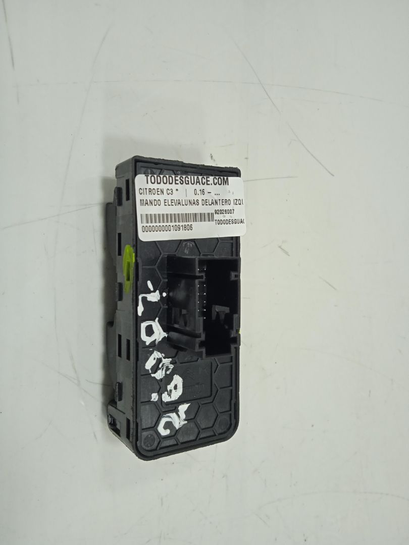 Mando elevalunas delantero izquierdo citroen c3 