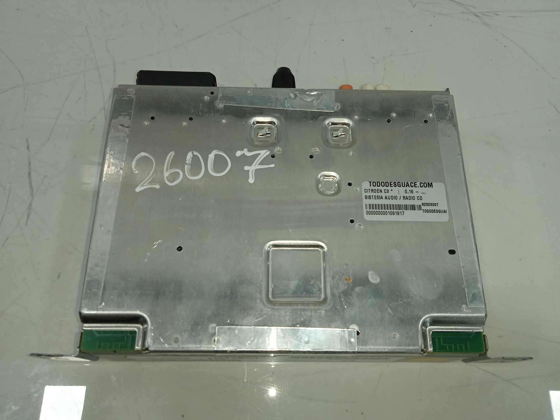 Sistema audio / radio cd citroen c3 