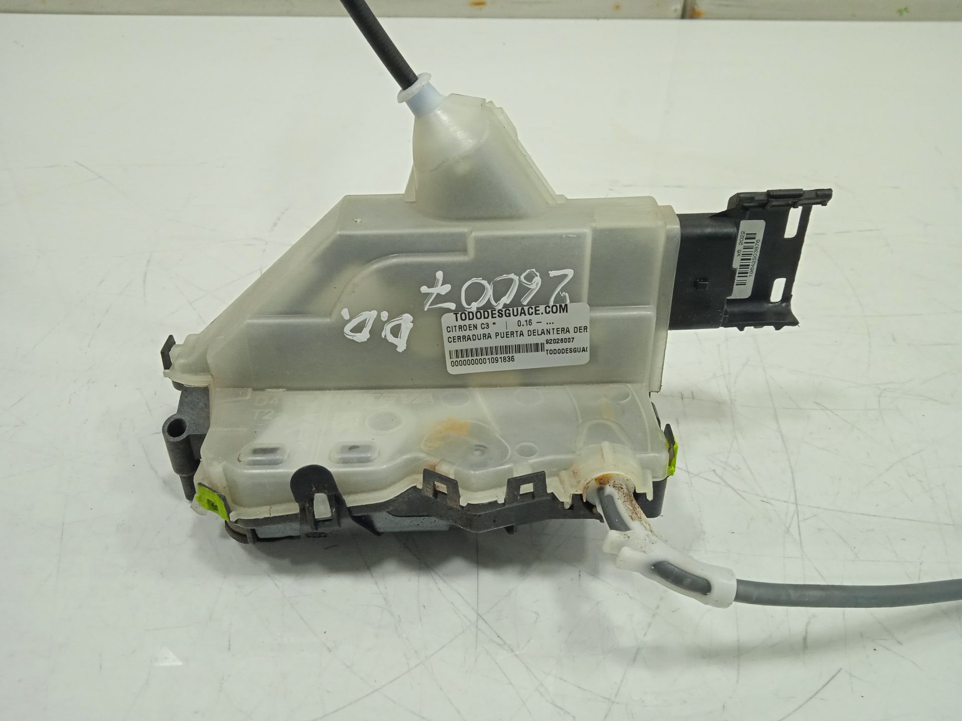 Cerradura puerta delantera derecha citroen c3 