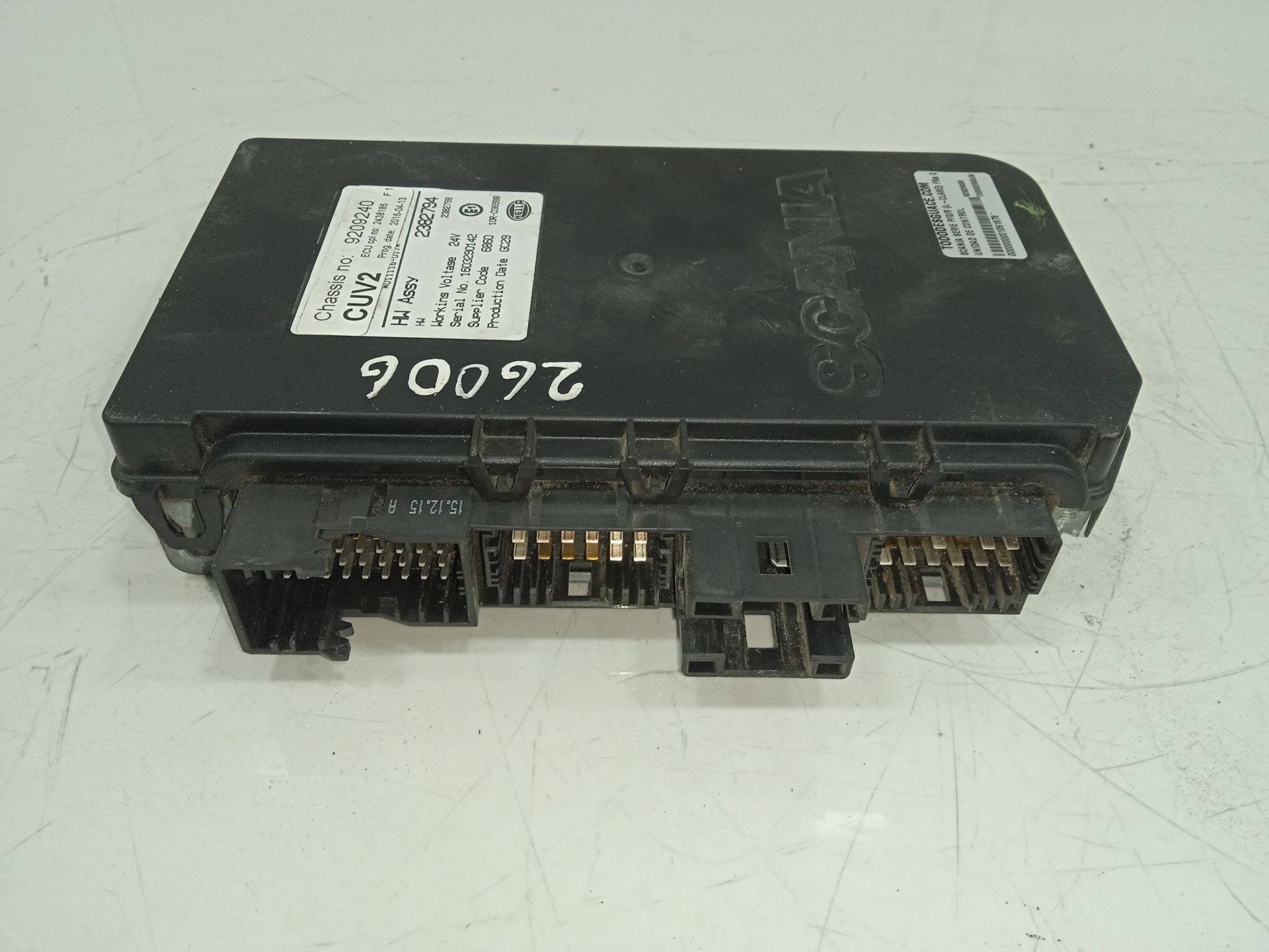 Unidad de control   no identificado