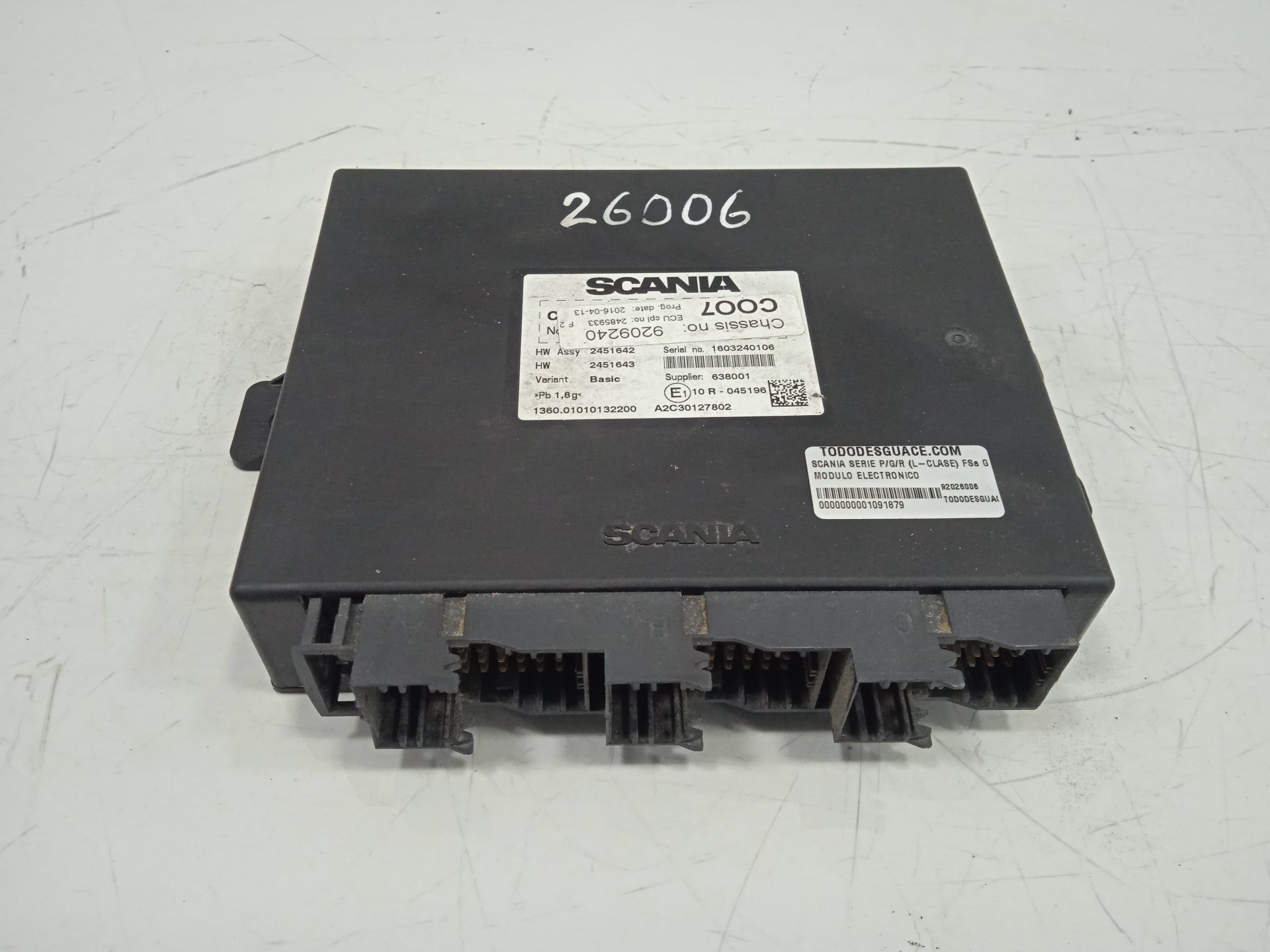 Modulo electronico   no identificado