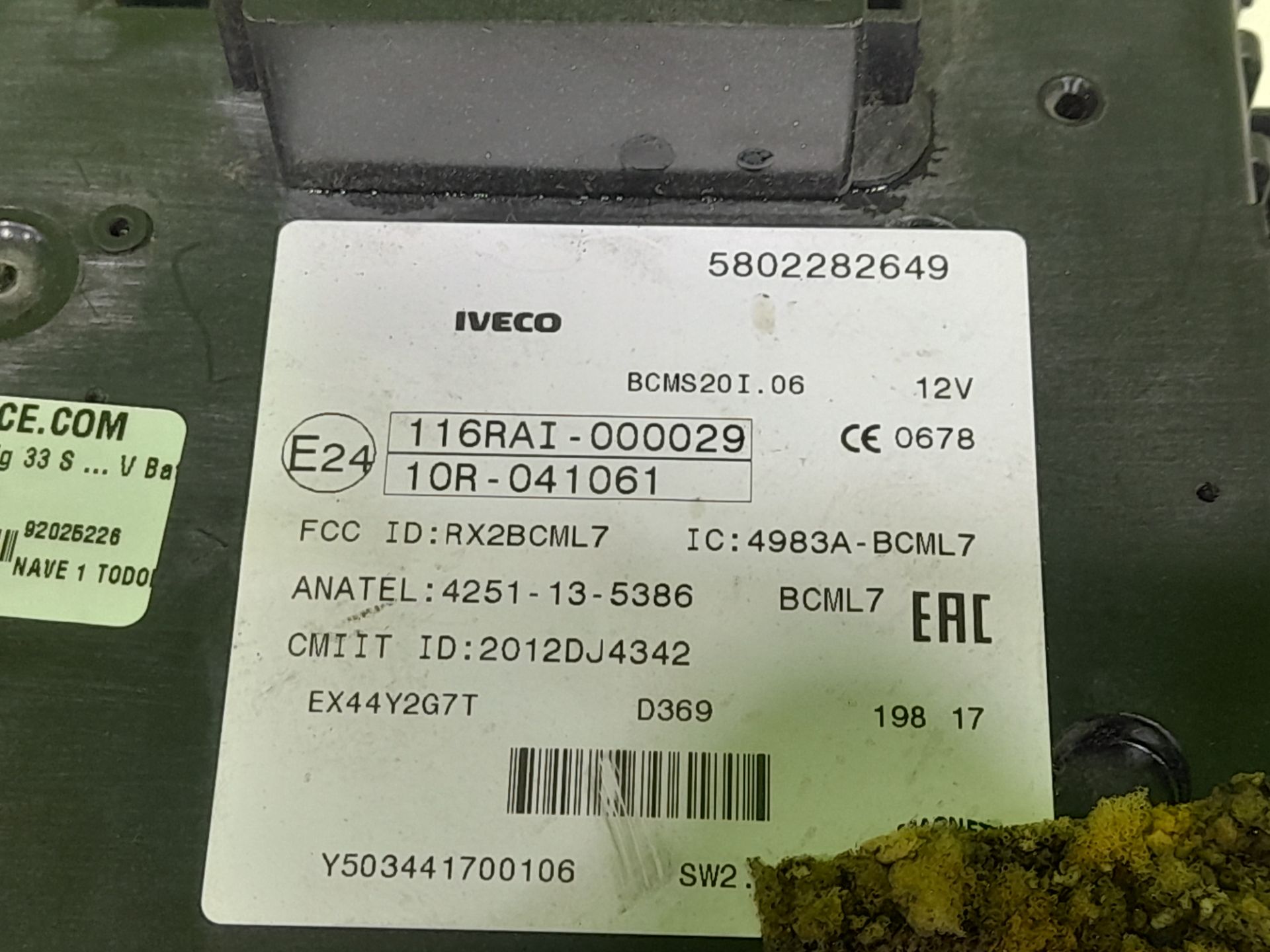 Caja reles / fusibles fg 33 s ... v batalla 3000