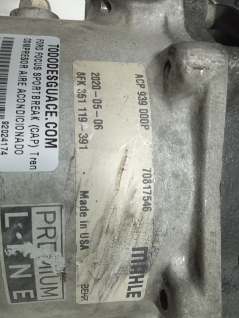 Compresor aire acondicionado ford focus sportbreak (cap) trend