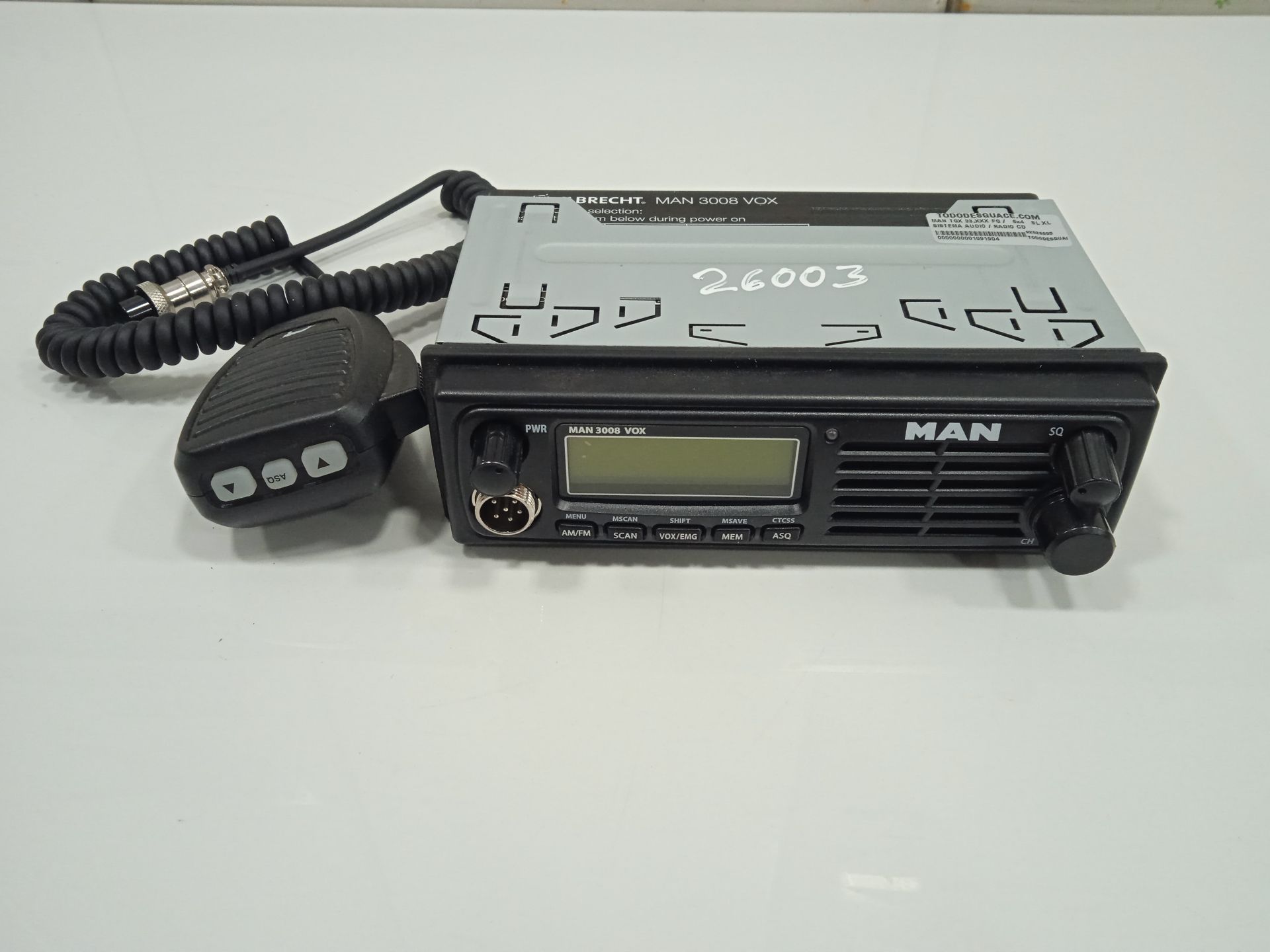 Sistema audio / radio cd man tgx 33.xxx (2007) fg    6x4   bl xl