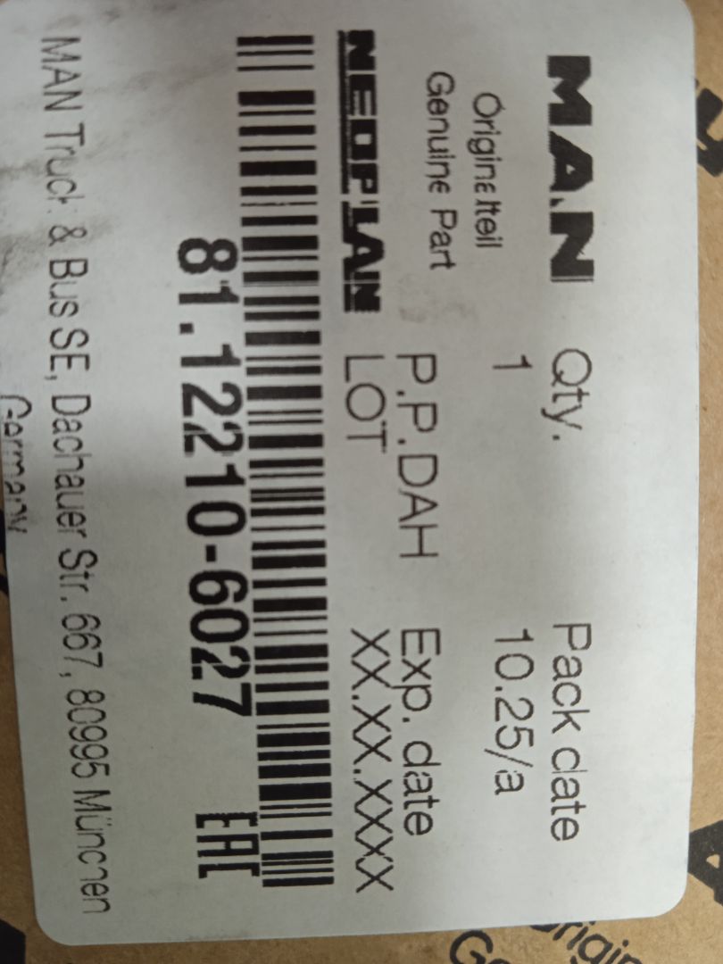 Tapon combustible man tgx 33.xxx (2007) fg    6x4   bl xl