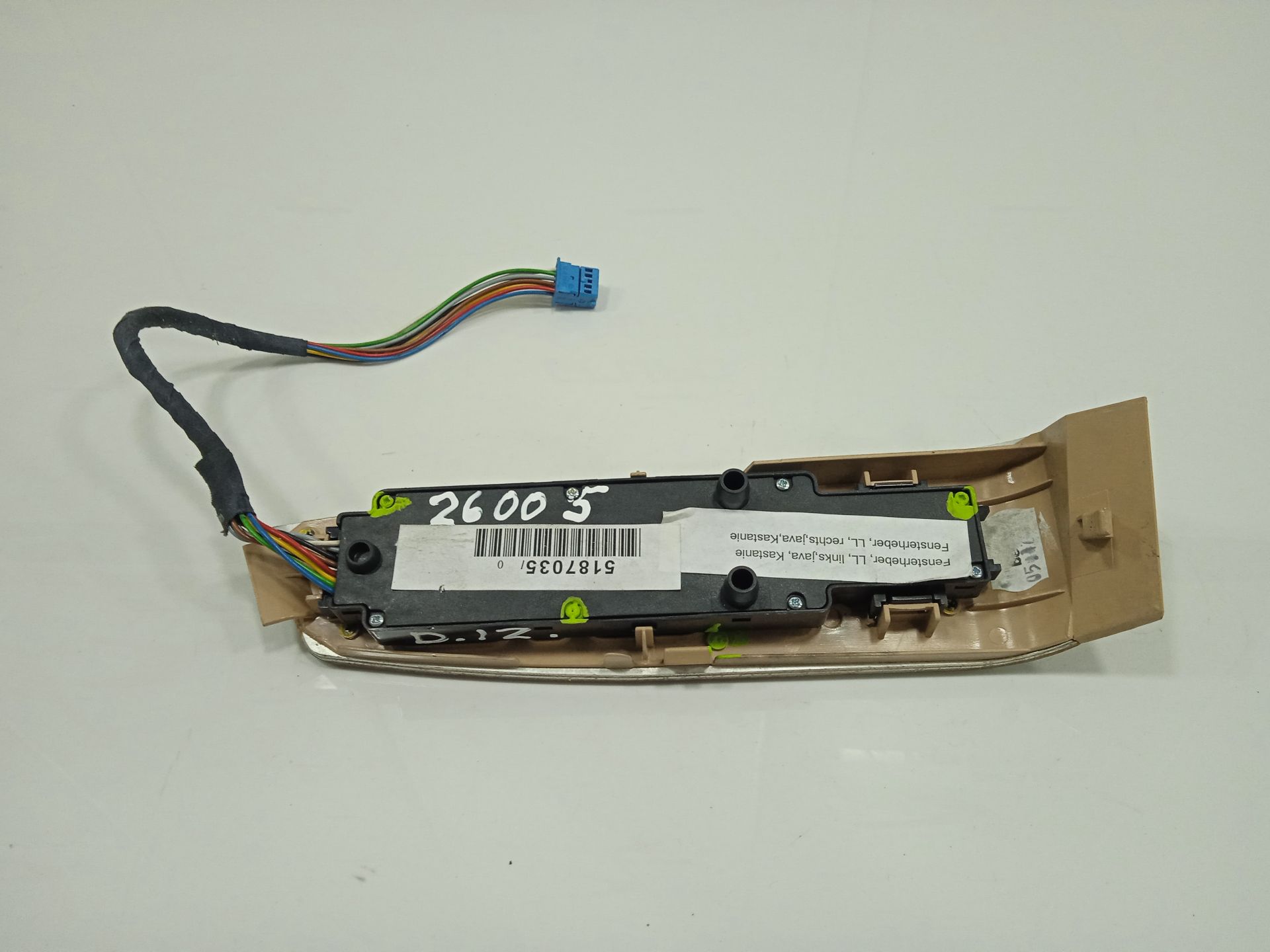 Mando elevalunas delantero izquierdo mercedes-benz clase s (bm 220) berlina 320 (220.065)