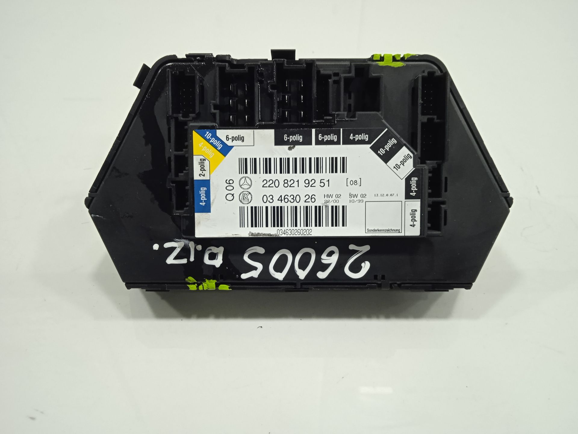 Mando regulacion asiento mercedes-benz clase s (bm 220) berlina 320 (220.065)