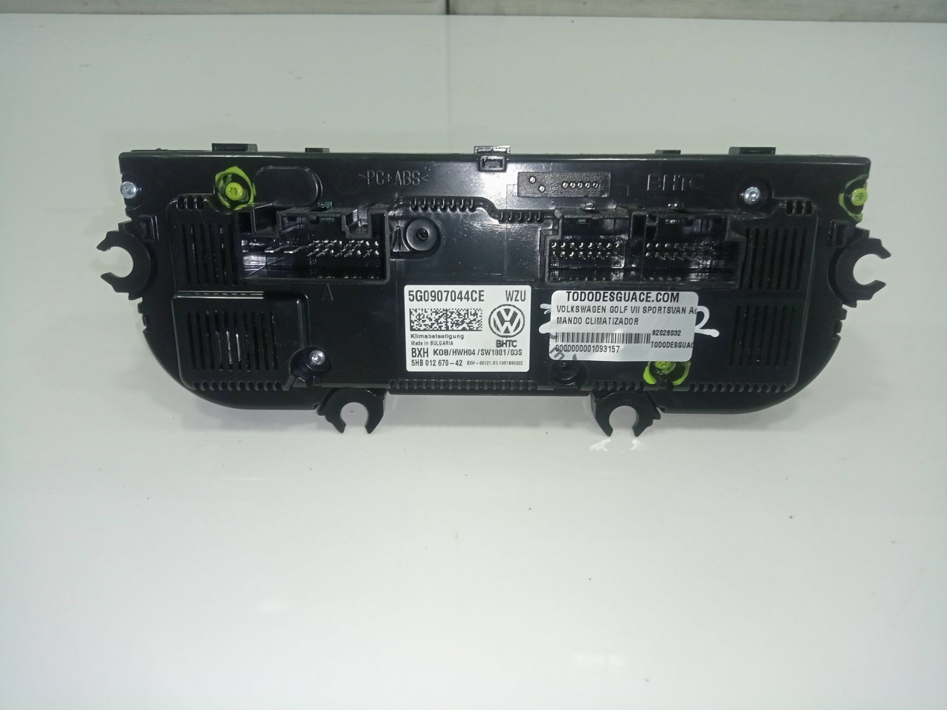 Mando climatizador volkswagen golf sportsvan vii (an1)(09.2017) advance