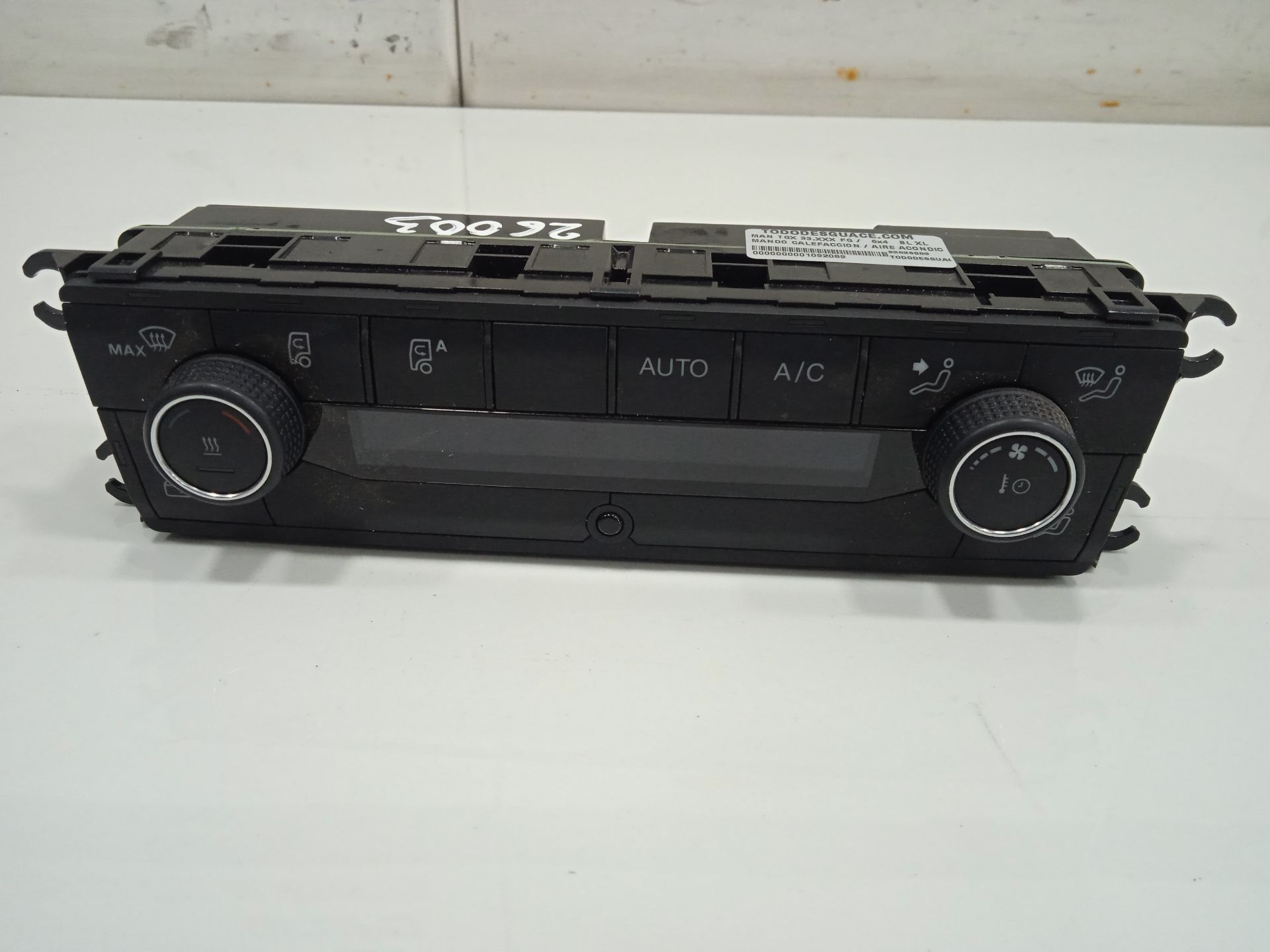 Mando calefaccion / aire acondicionado man tgx 33.xxx (2007) fg    6x4   bl xl