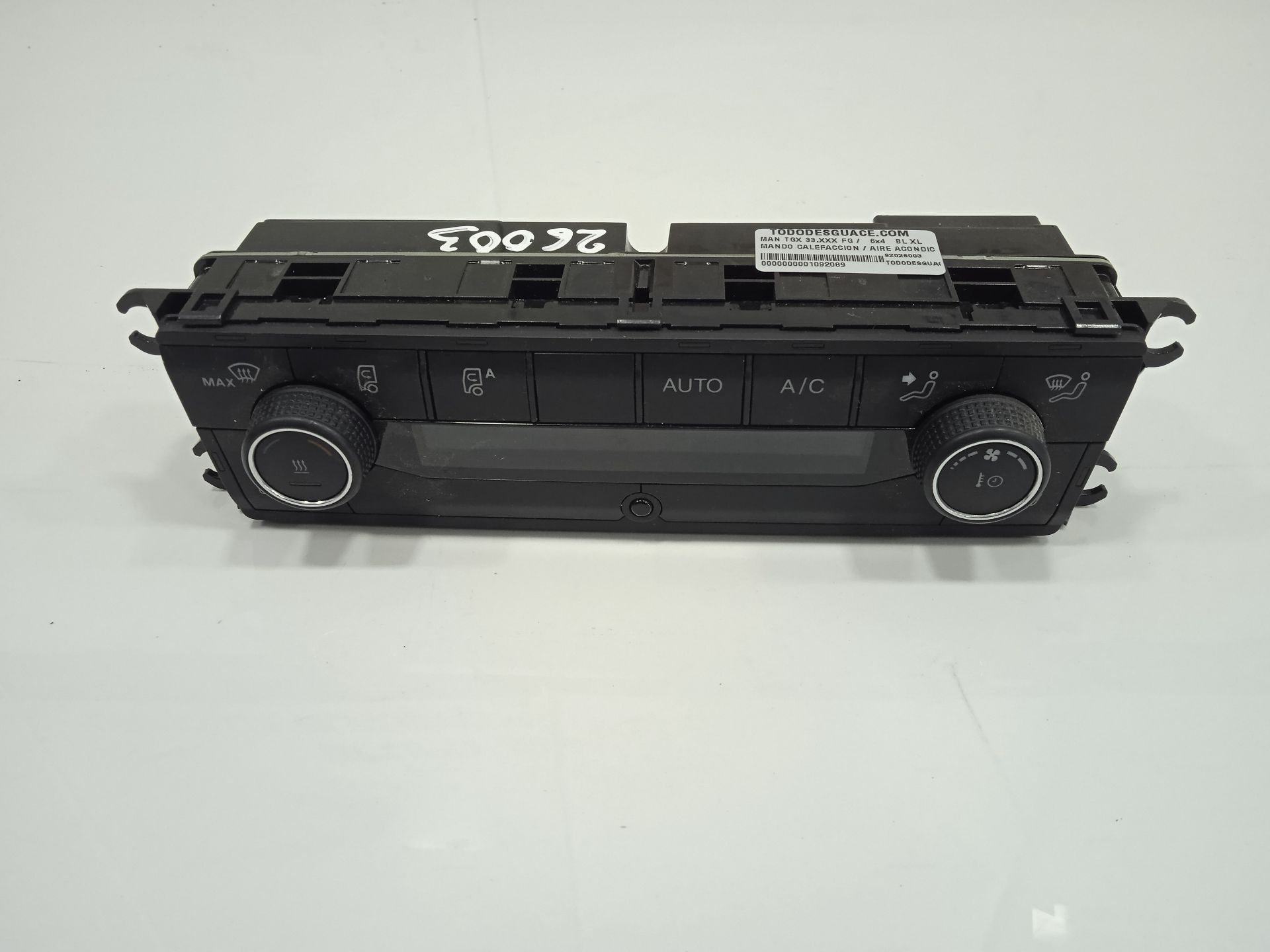 Mando calefaccion / aire acondicionado man tgx 33.xxx (2007) fg    6x4   bl xl