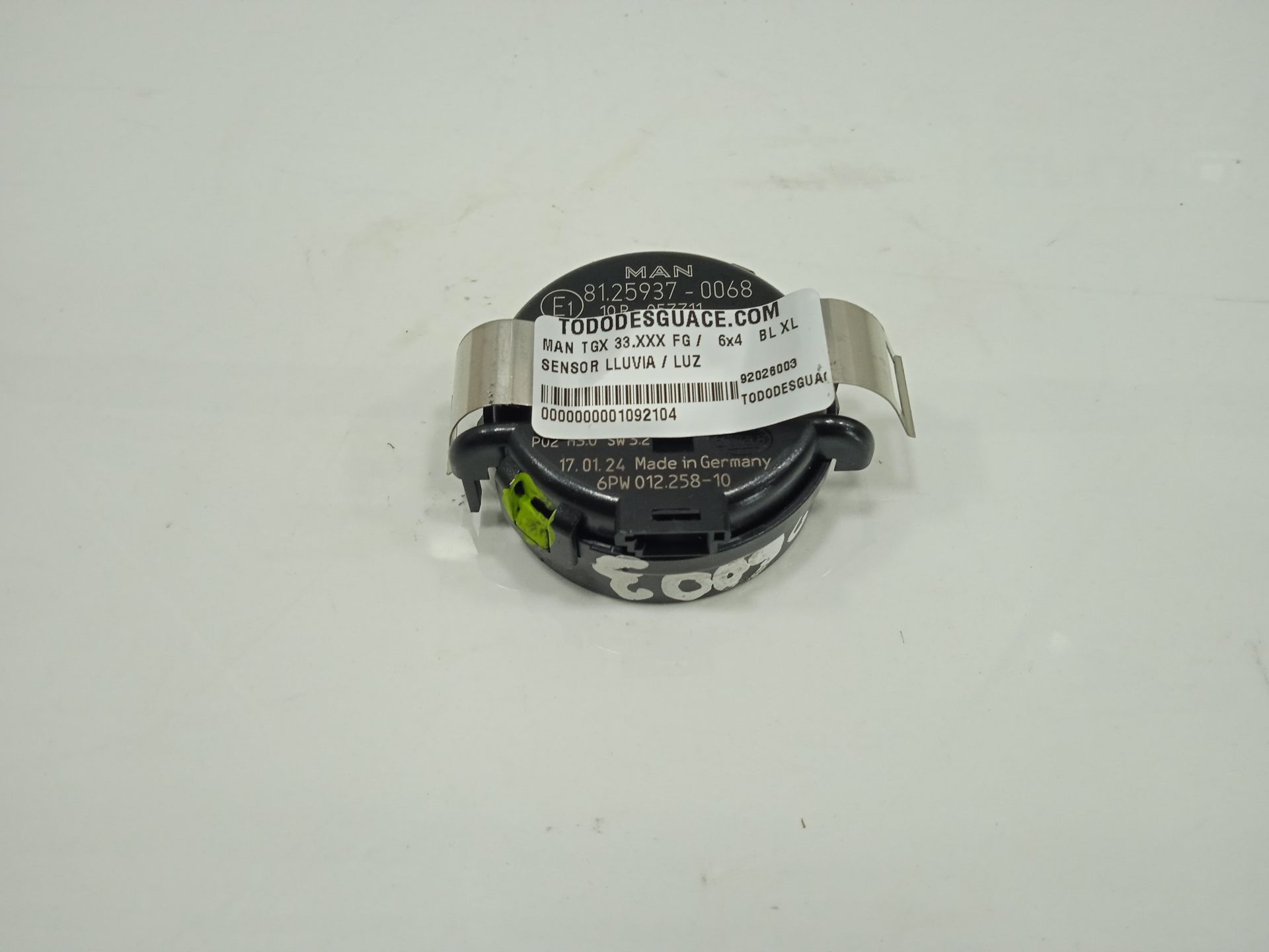 Sensor lluvia / luz man tgx 33.xxx (2007) fg    6x4   bl xl