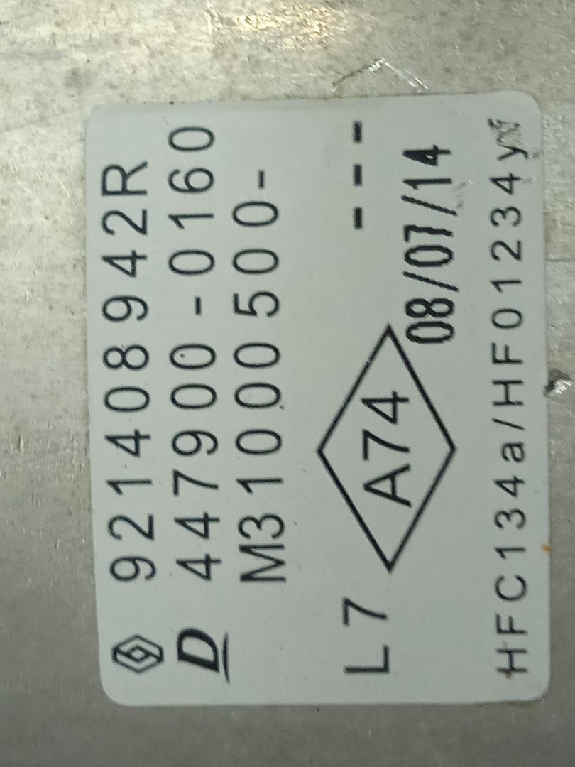 Condensador / radiador  aire acondicionado renault zoe entry