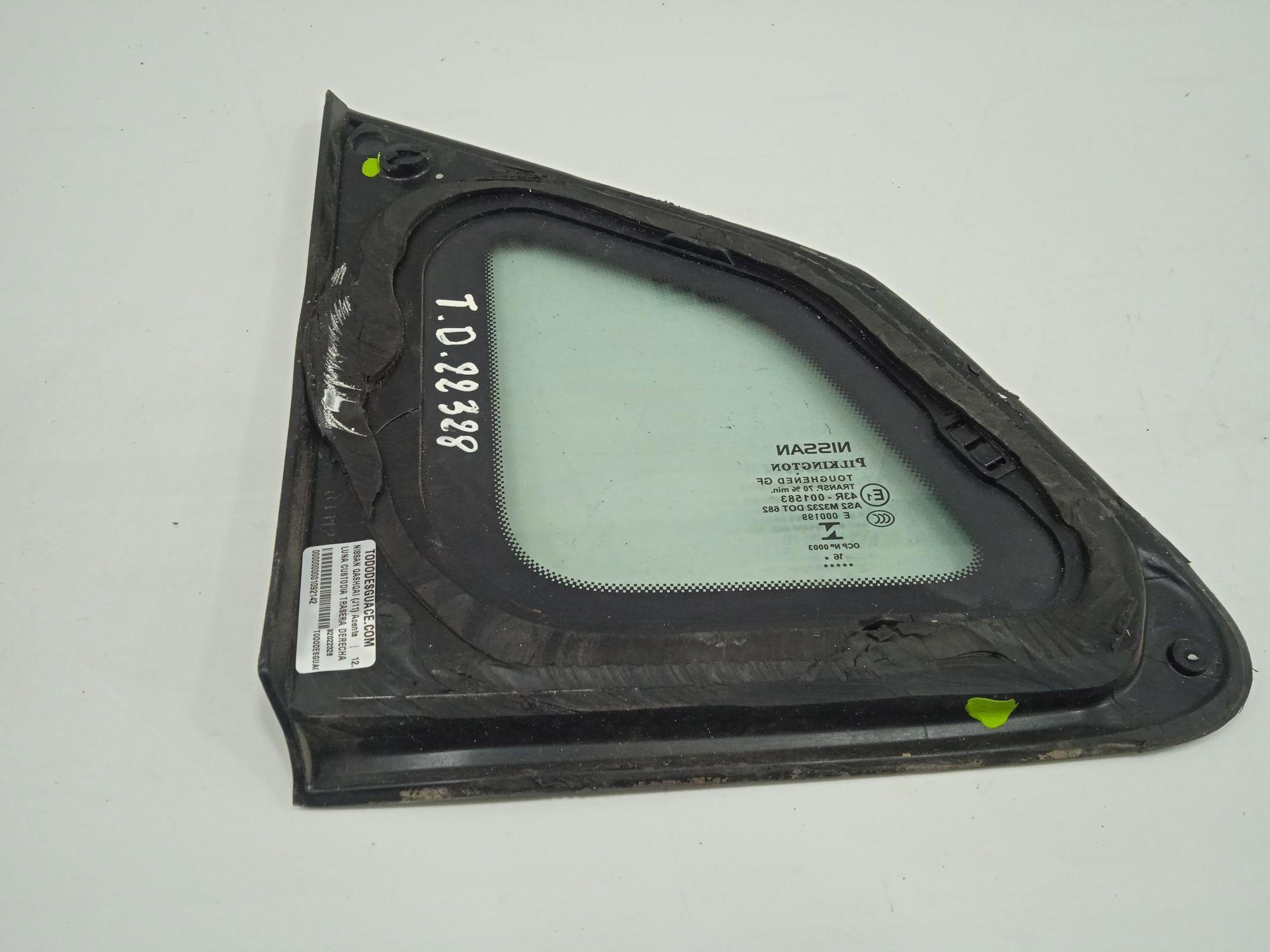 Luna custodia trasera derecha nissan qashqai (j11e) acenta