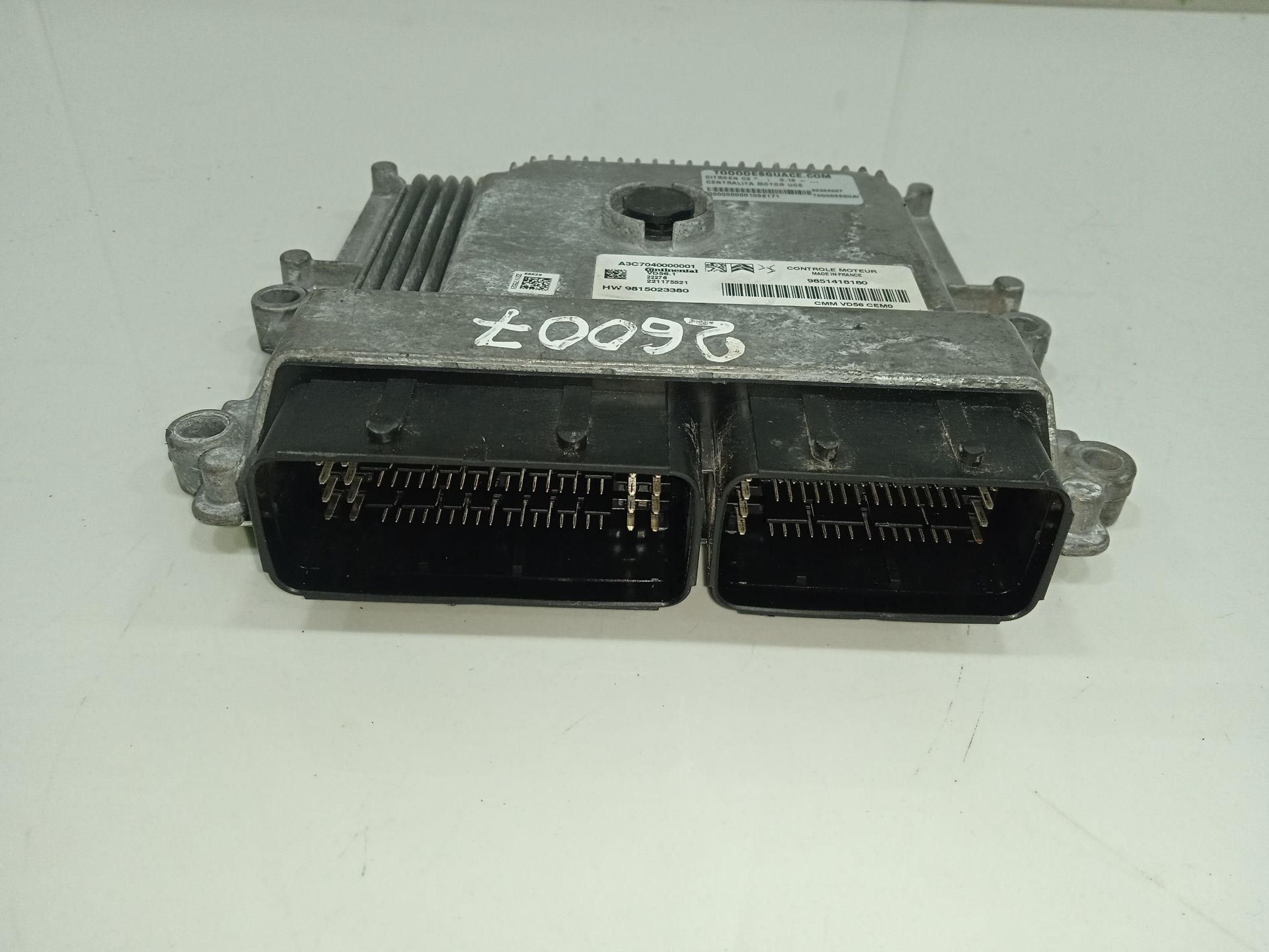 Centralita motor uce citroen c3 