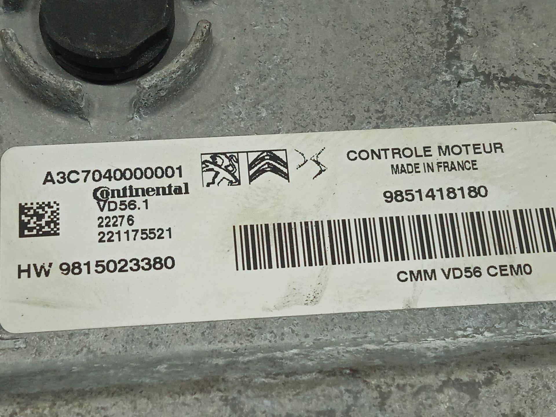 Centralita motor uce citroen c3 