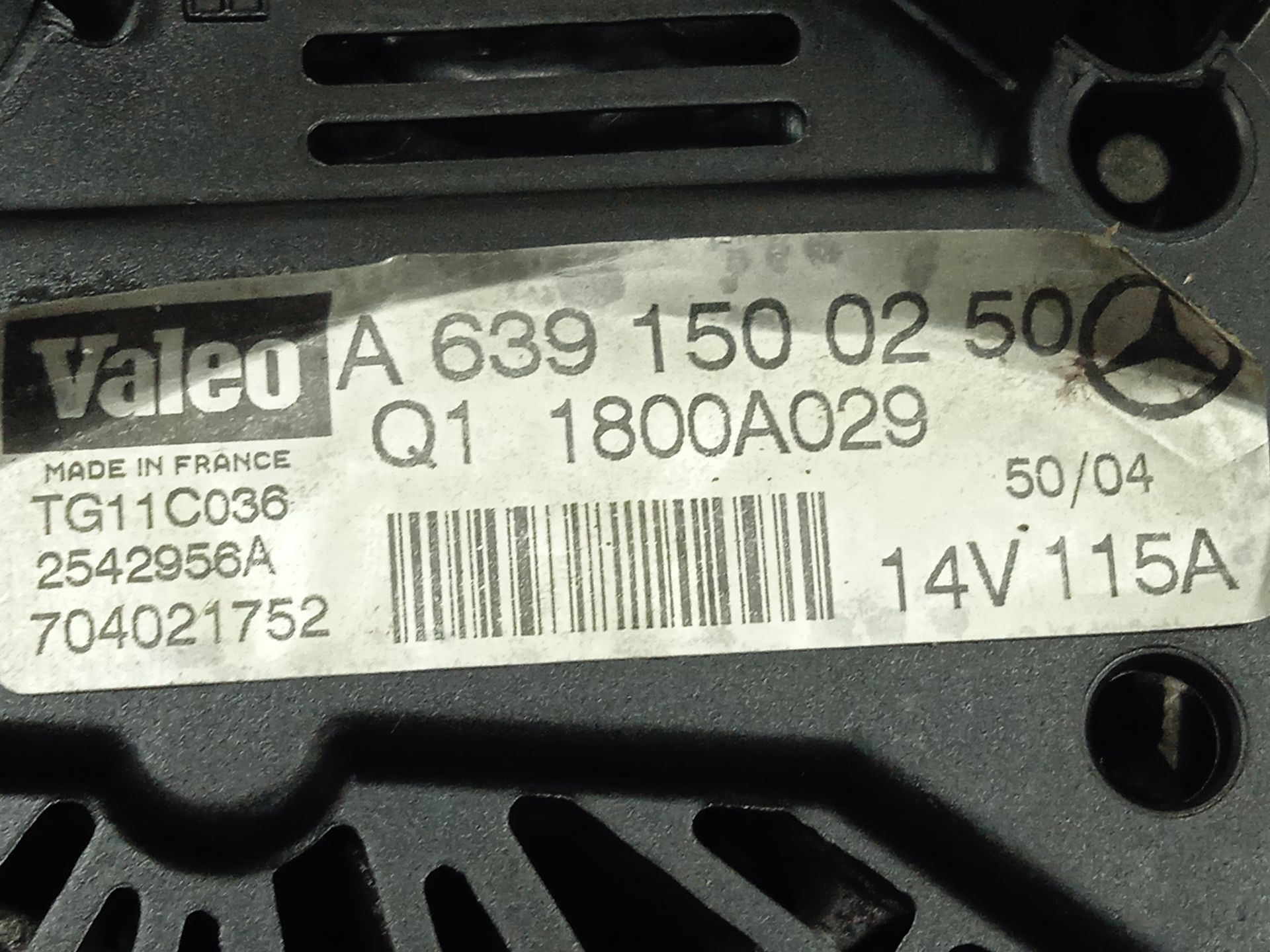 Alternador mitsubishi colt cz3 berl. 5 (z30a) 1.5 did instyle (d)