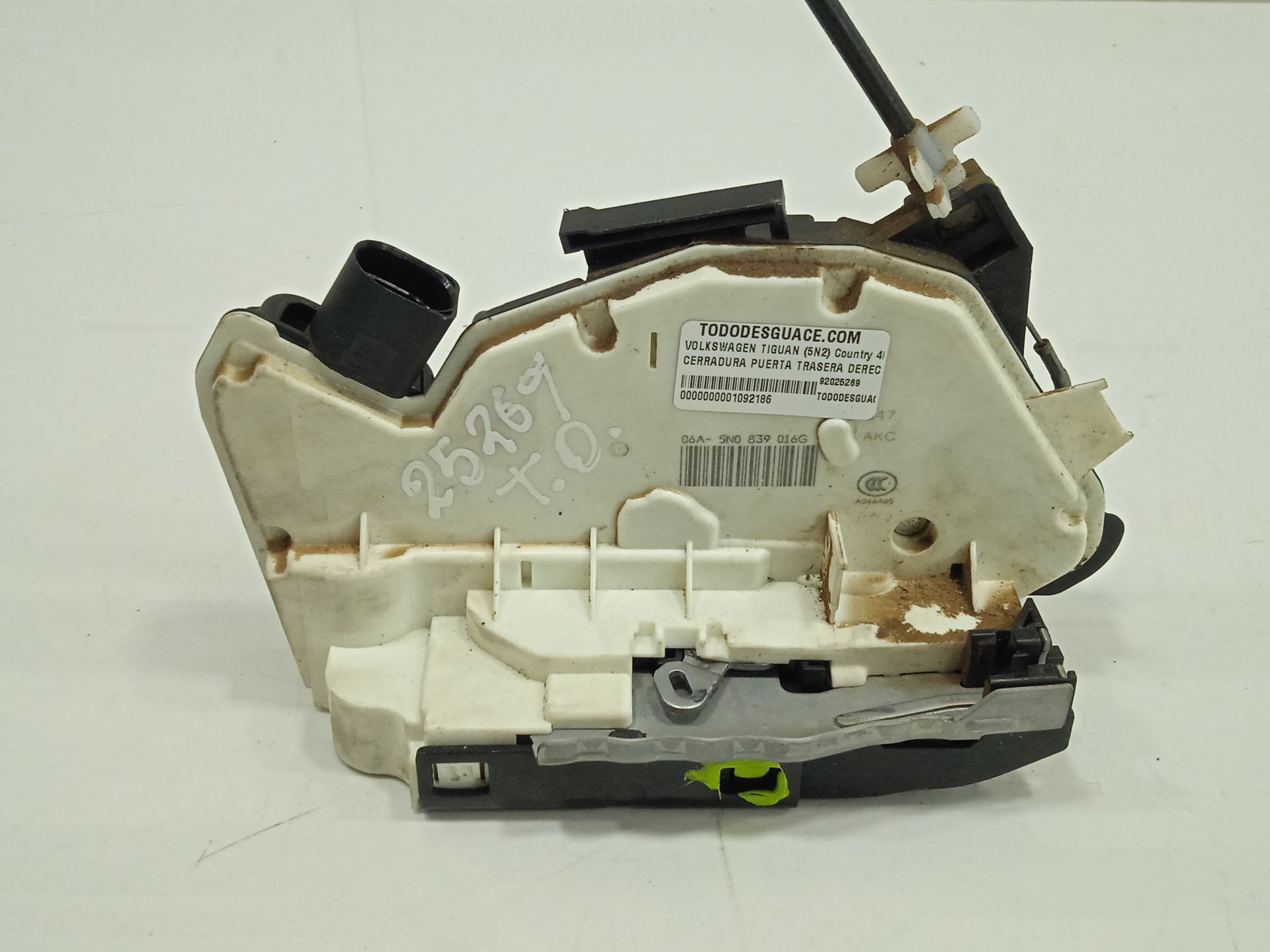 Cerradura puerta trasera derecha volkswagen tiguan (5n2) country 4motion bluemotion