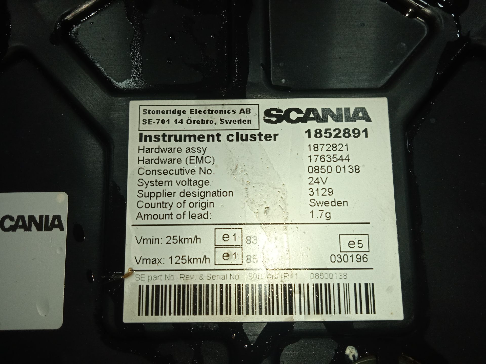 Cuadro instrumentos scania baureihe c-klasse pgr (2004) fg  270  (4x2) corto cp 13  1