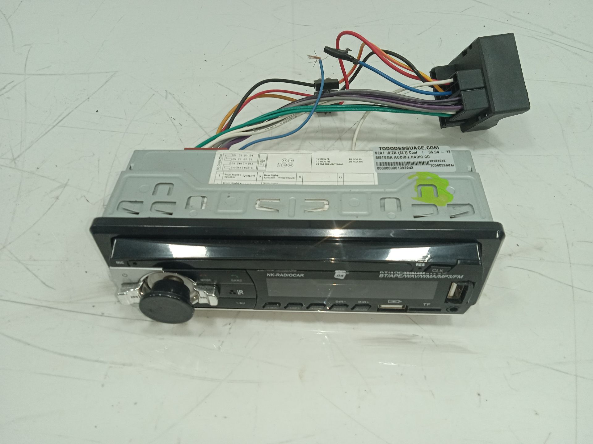 Sistema audio / radio cd seat ibiza (6l1) cool