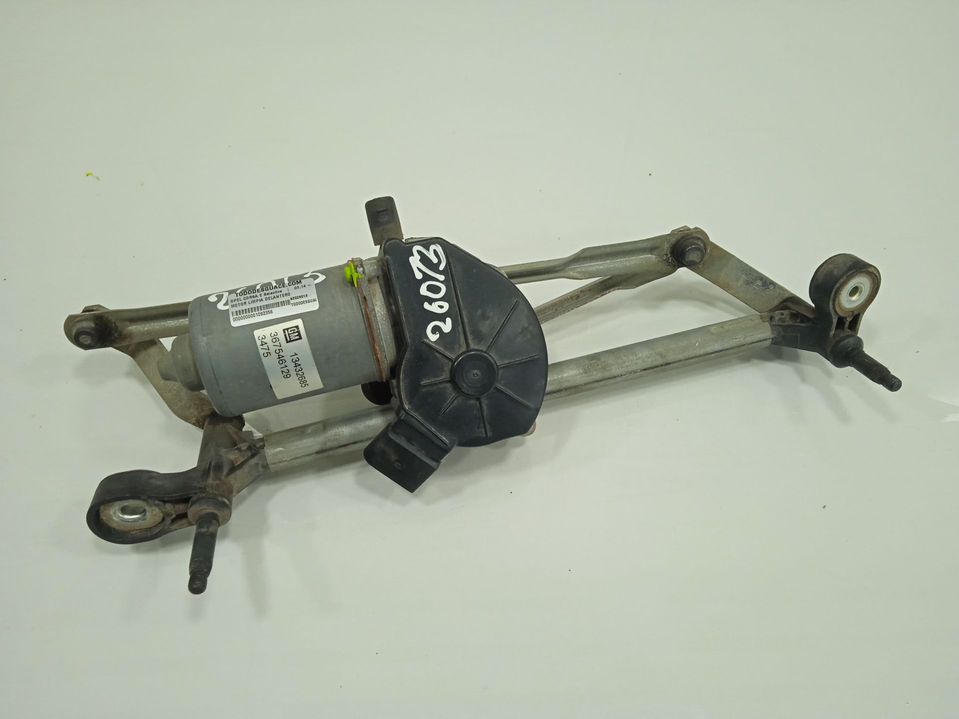 Motor limpia delantero opel corsa e selective