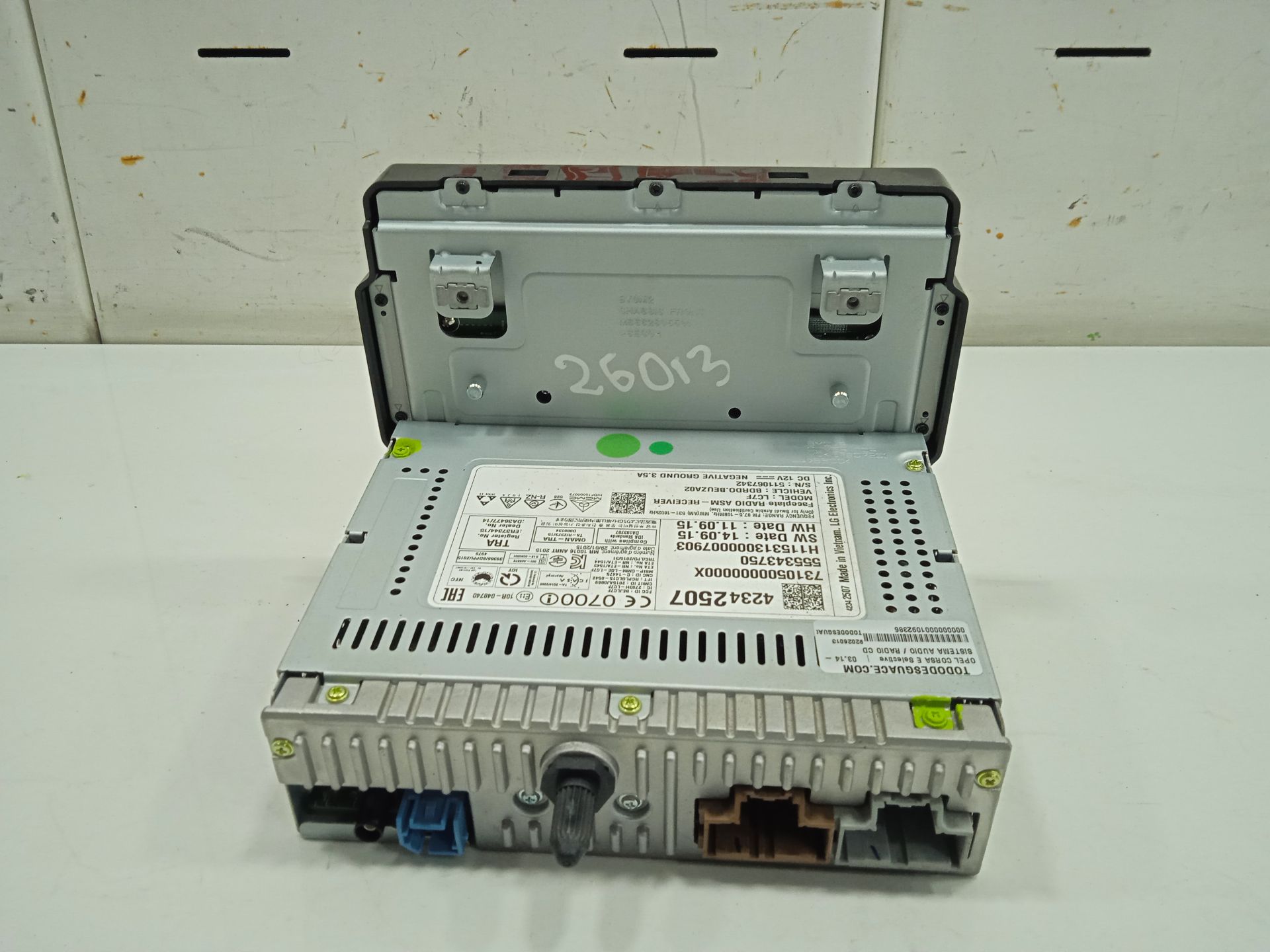 Sistema audio / radio cd opel corsa e selective