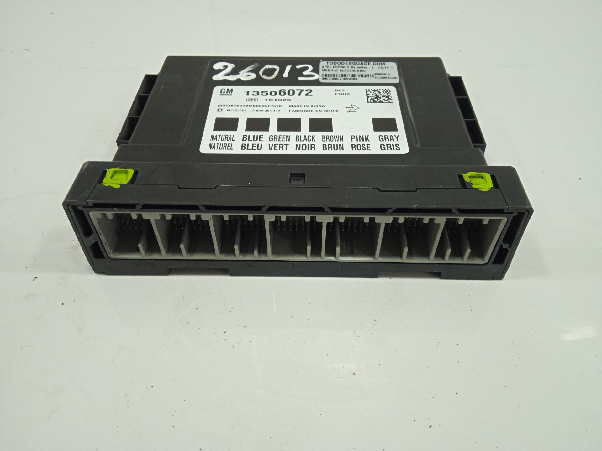 Modulo electronico opel corsa e selective