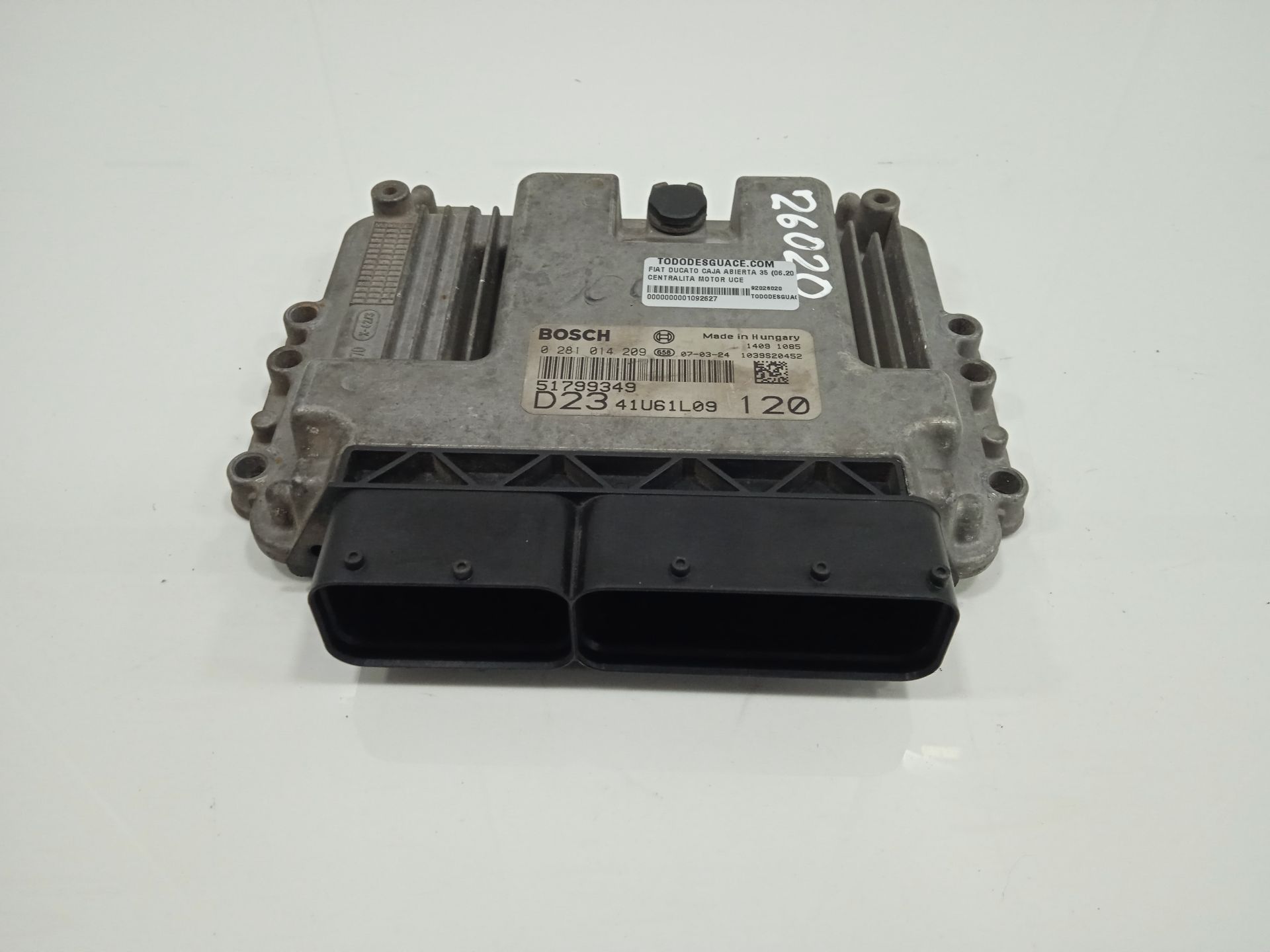 Centralita motor uce   no identificado