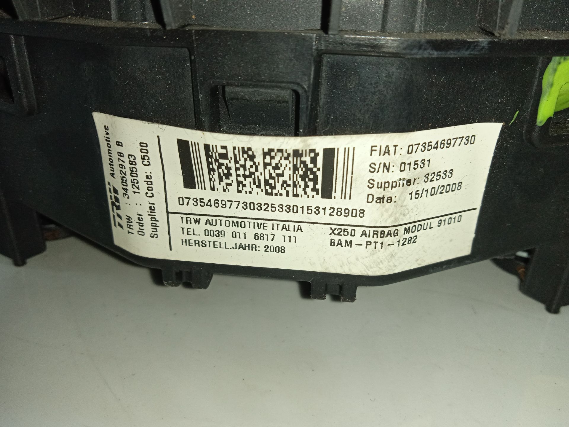 Airbag delantero izquierdo   no identificado