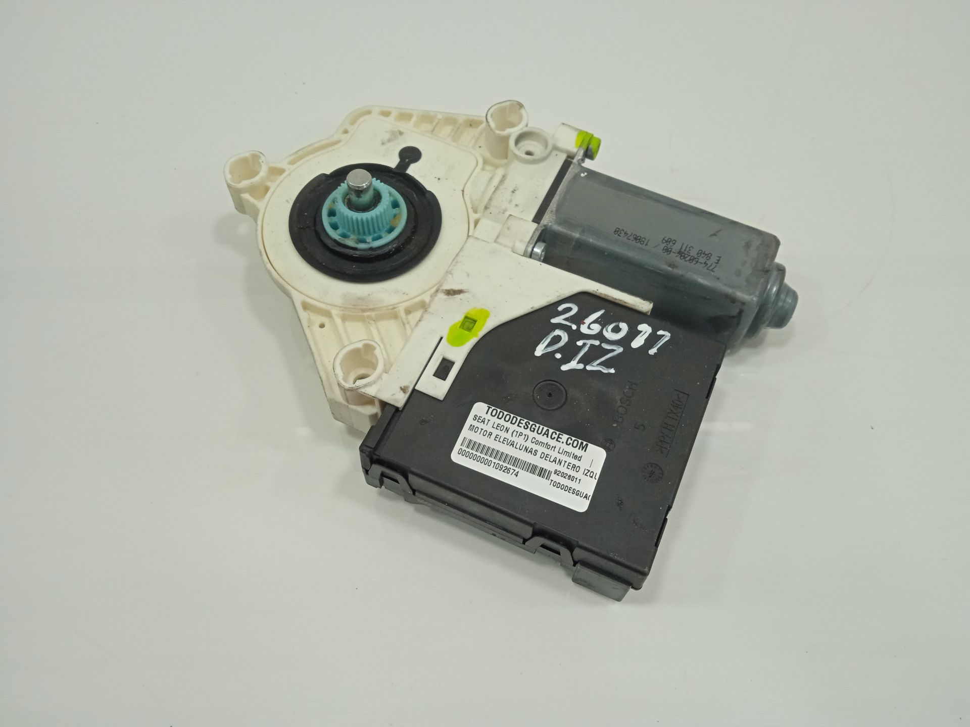 Motor elevalunas delantero izquierdo seat leon (1p1) comfort limited