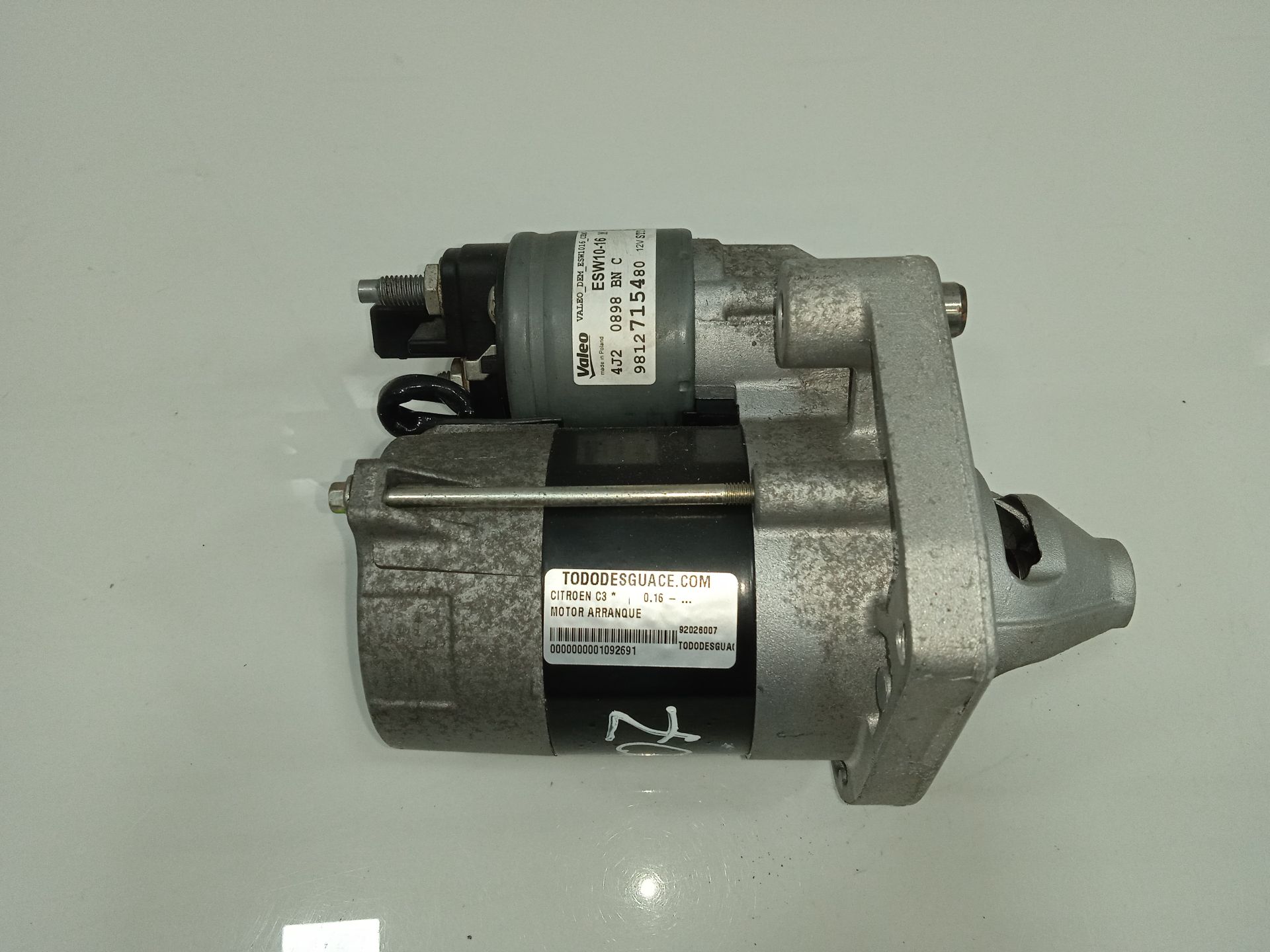 Motor arranque citroen c3 